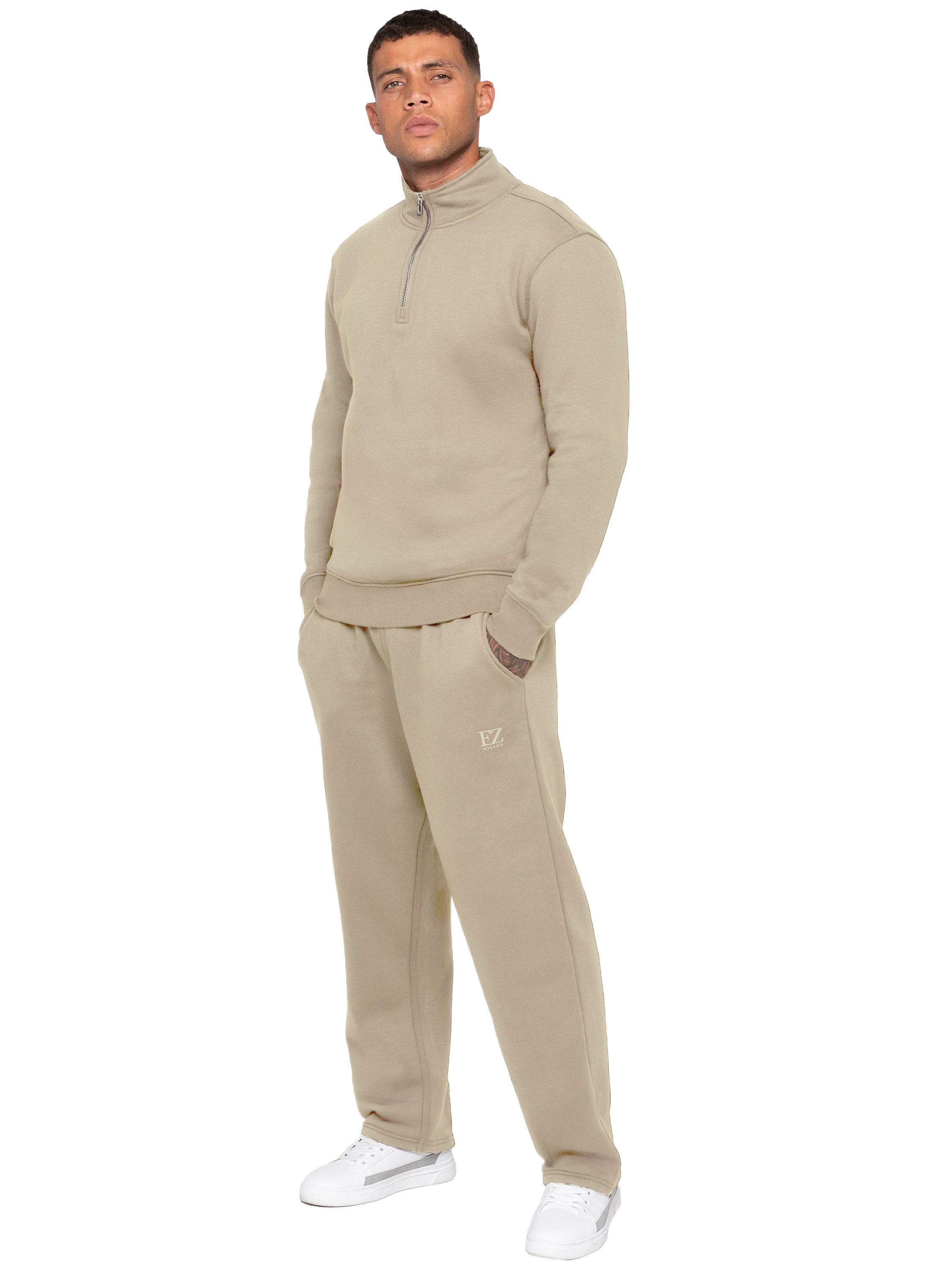 Enzo Milano | Men's Half Zip Sweatshirt Tracksuit