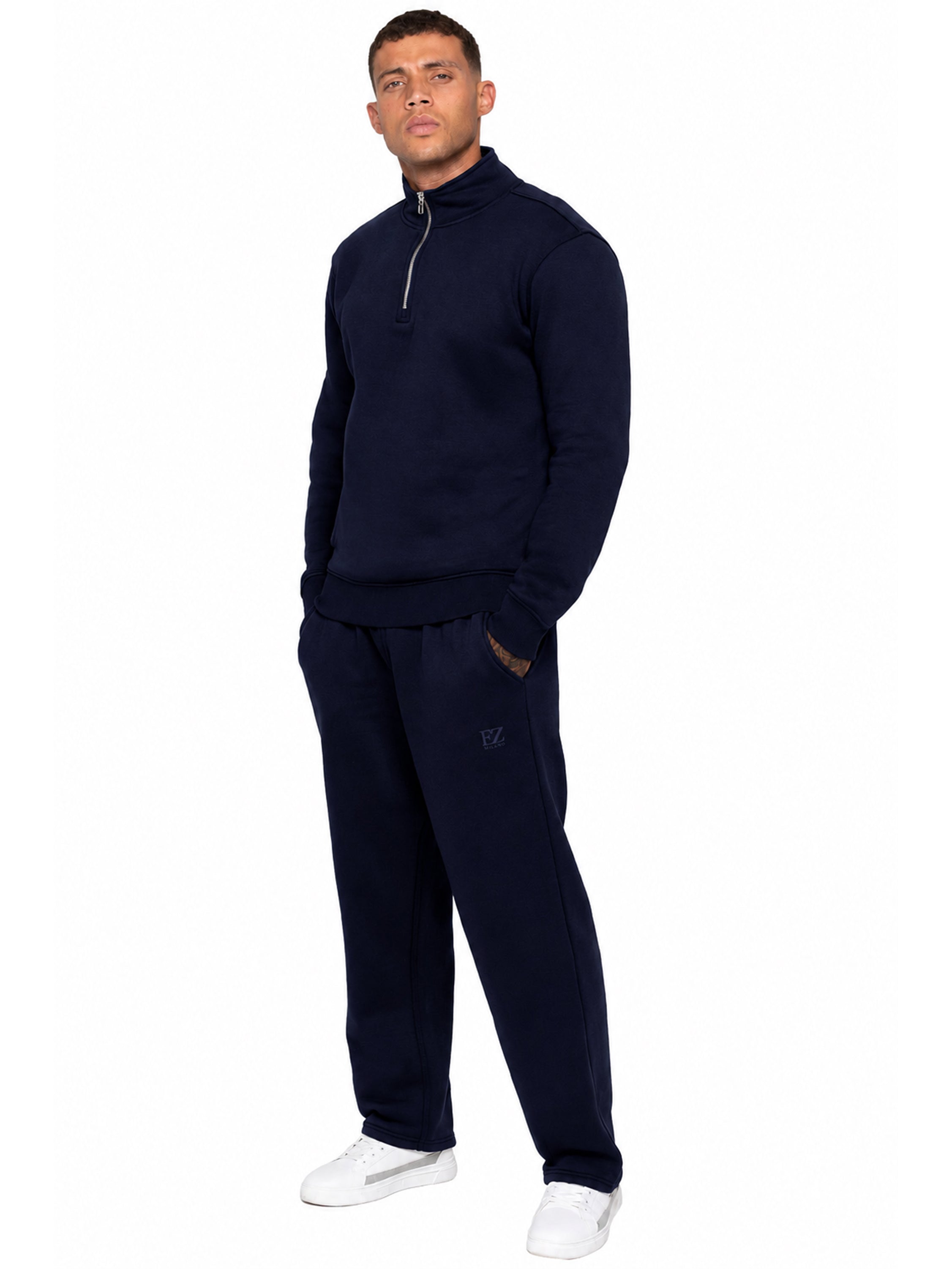Enzo Milano | Men's Half Zip Sweatshirt Tracksuit