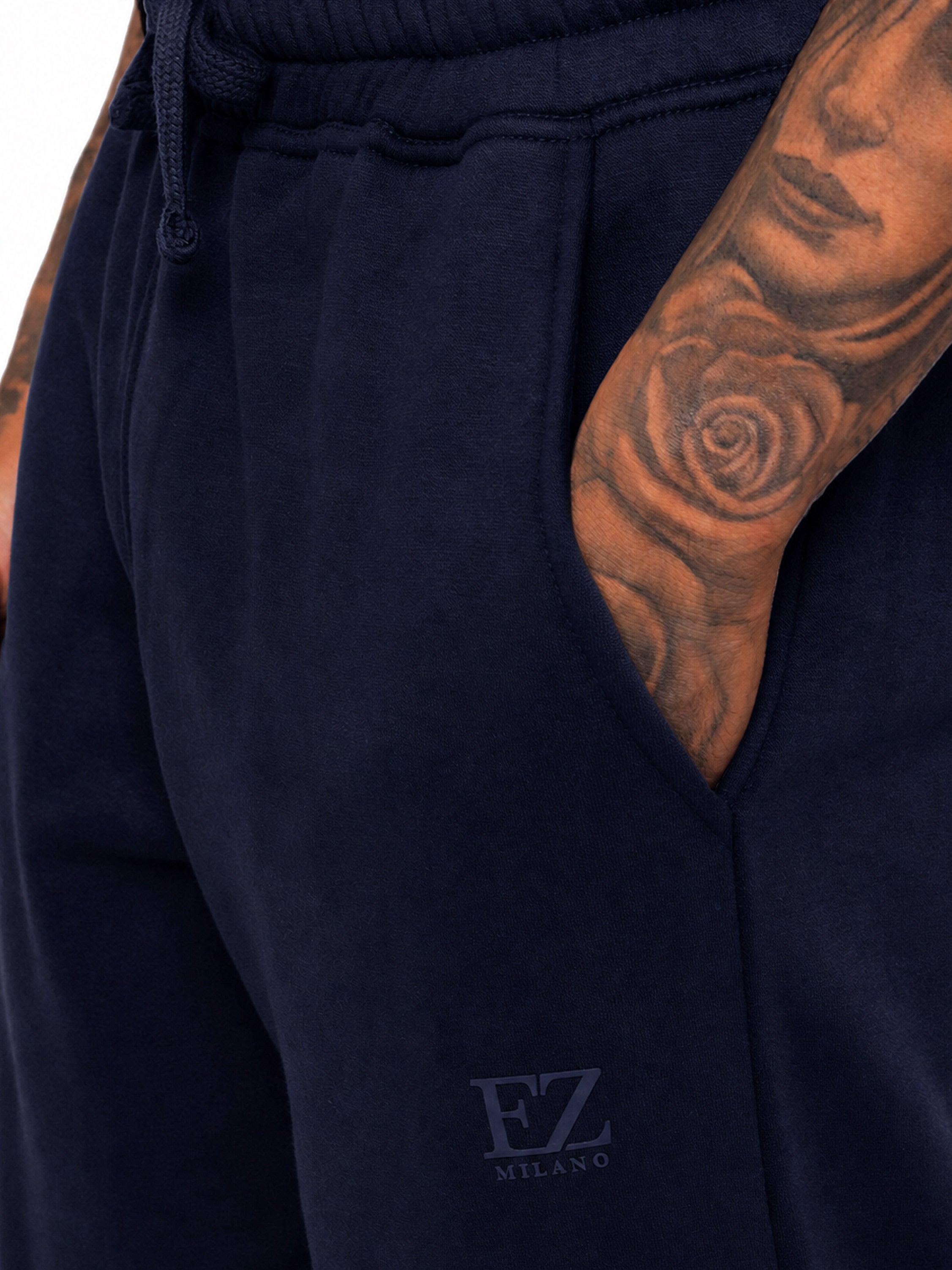 Enzo Milano | Mens Open Hem Joggers