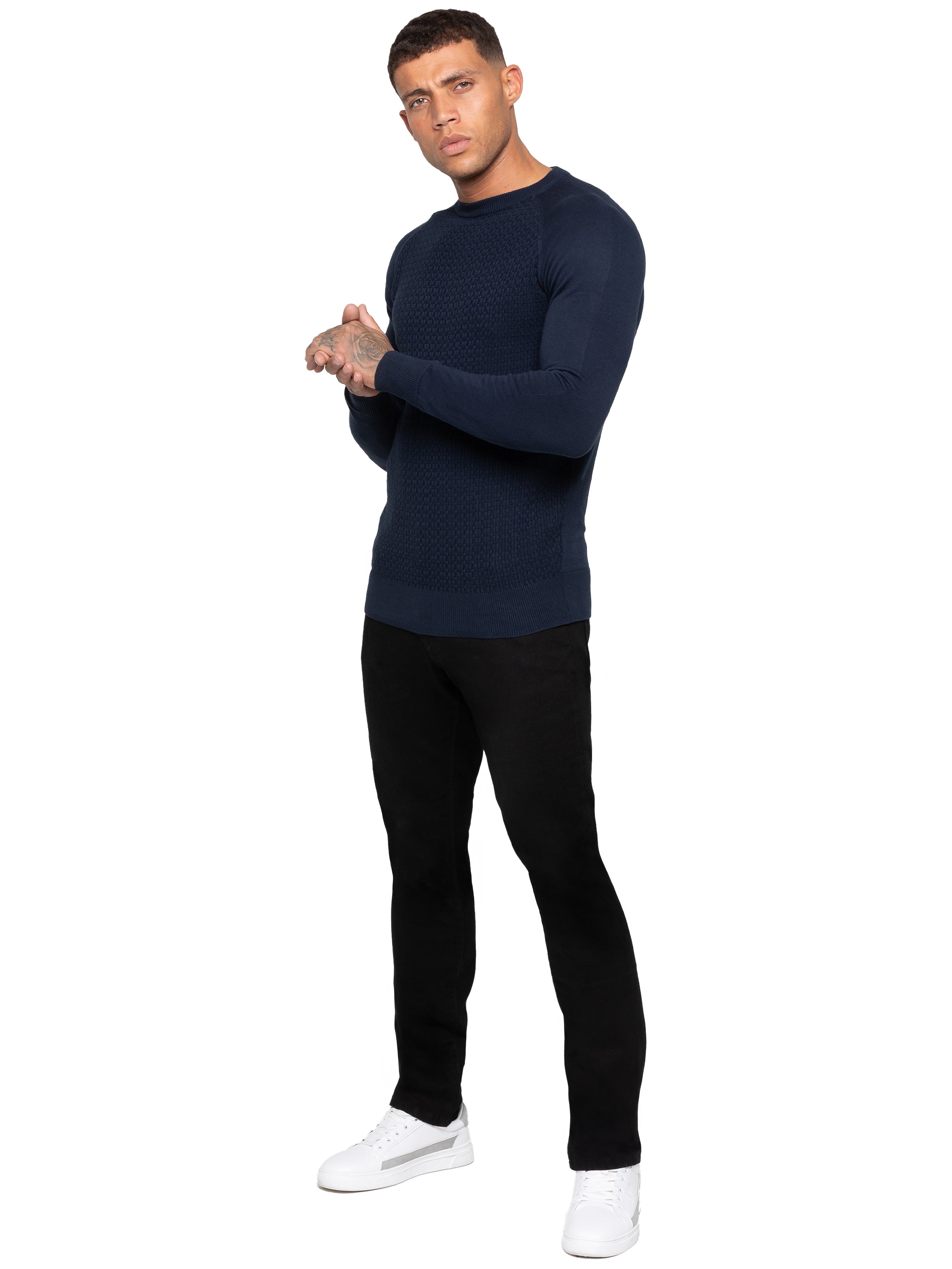 Enzo | Mens Crew Neck Knit Jumper