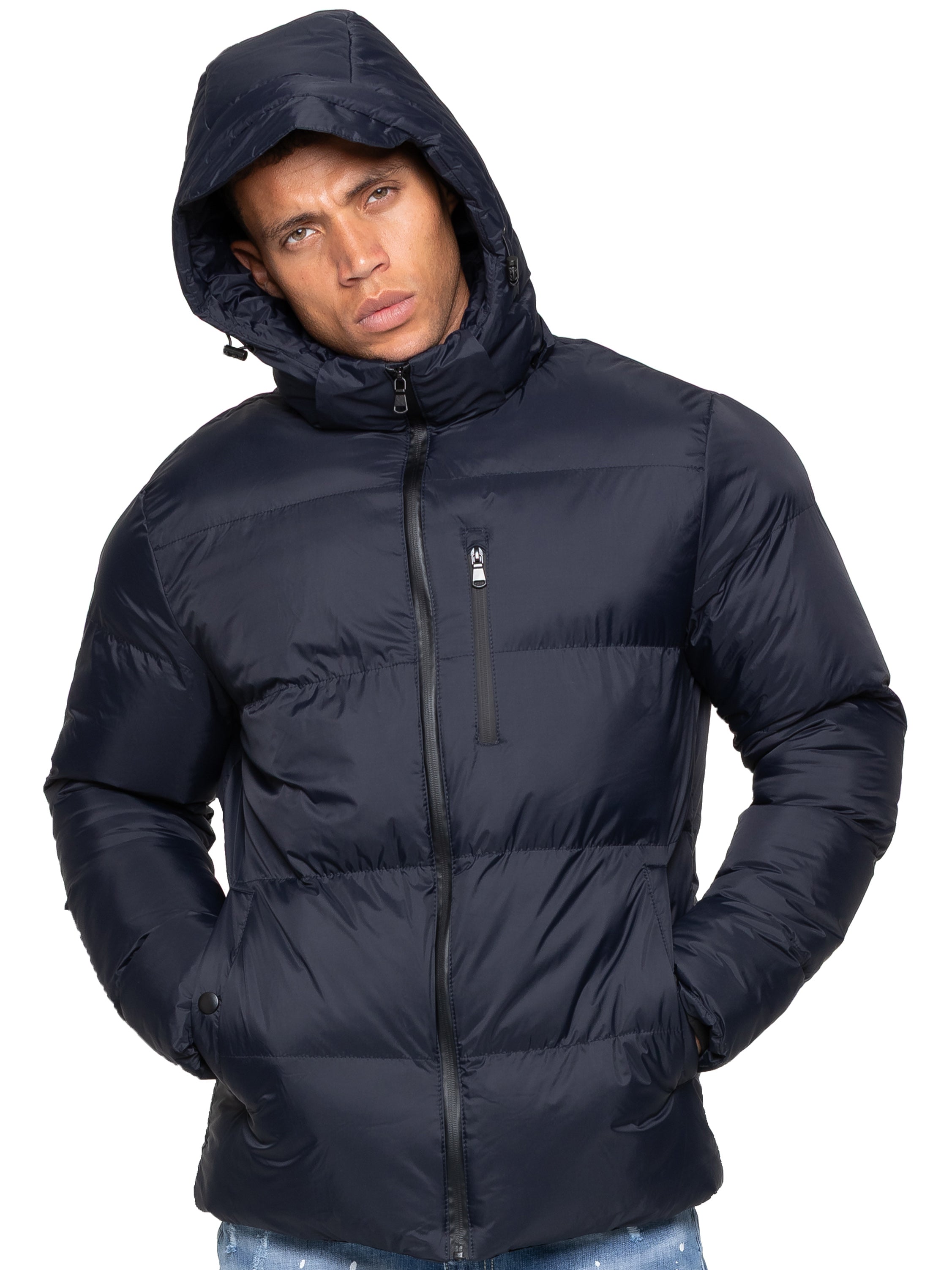 Kruze | Mens Hooded Puffer Jacket