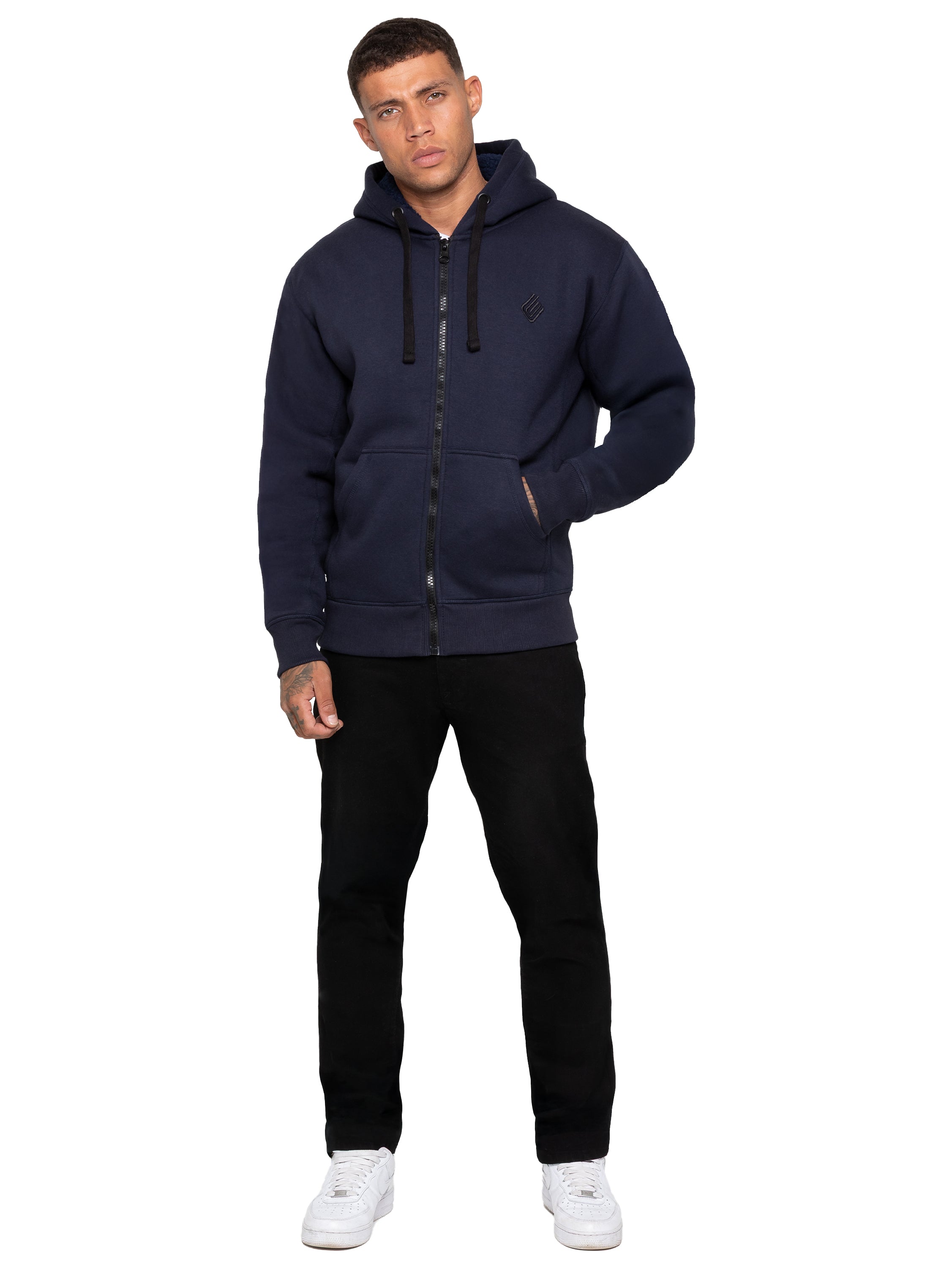 Enzo | Men's Borg Lined Hoodie