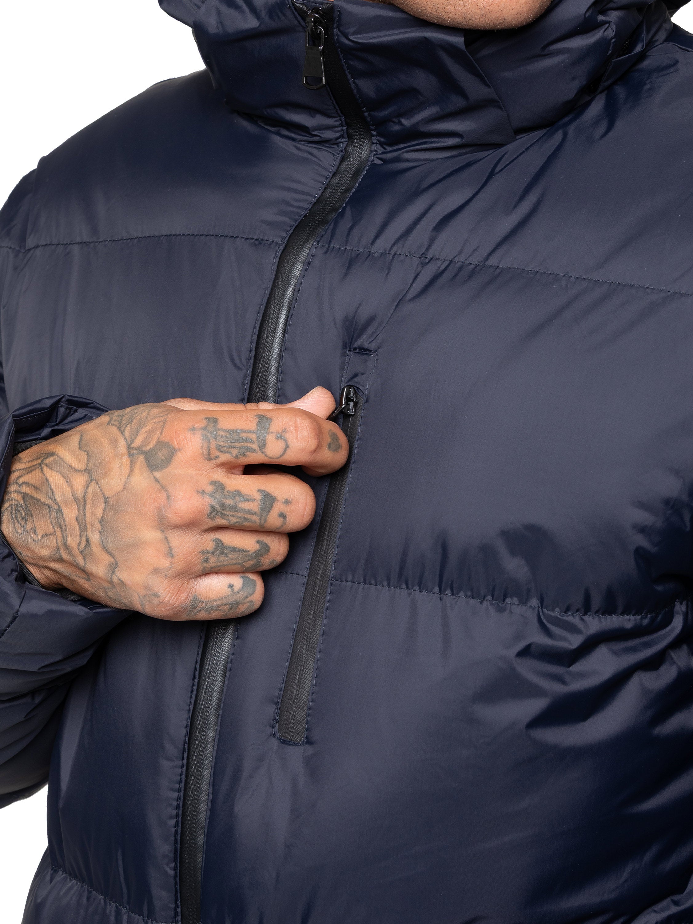 Kruze | Mens Hooded Puffer Jacket