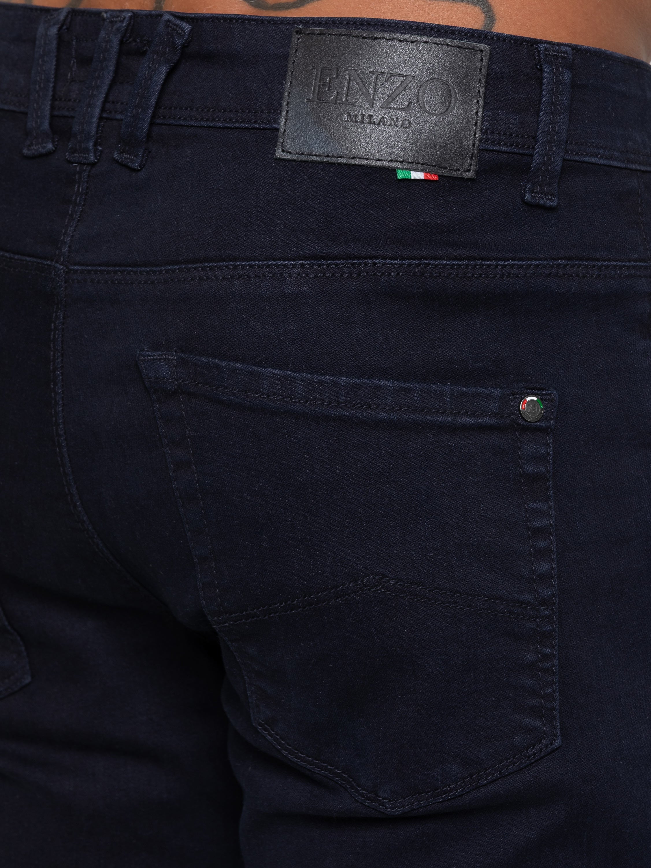 Enzo Milano | Mens Active Flex Tapered Jeans