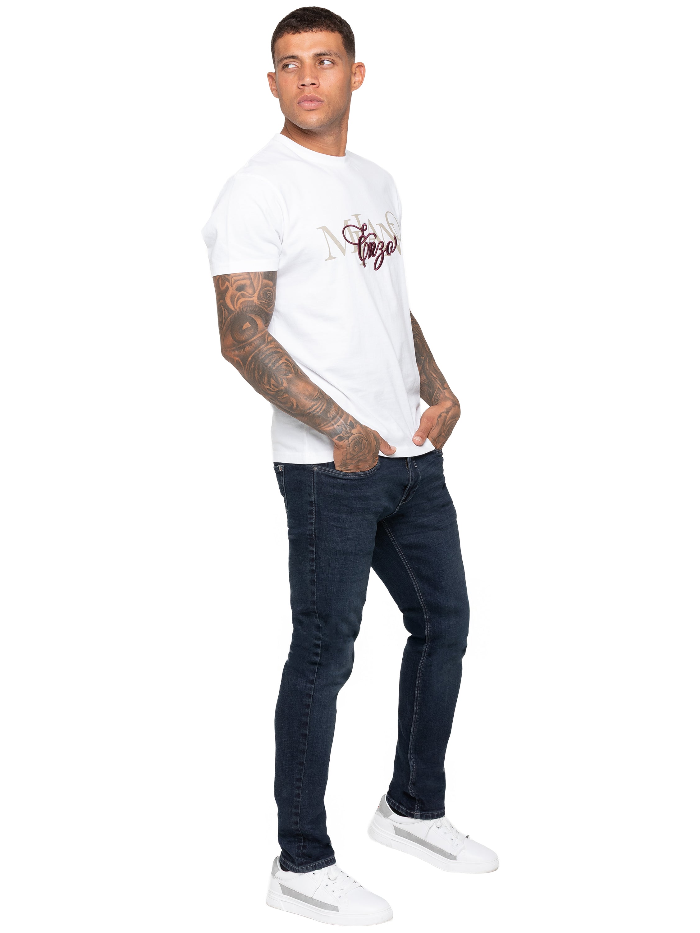Enzo Milano | Men's Classic Tapered Jeans