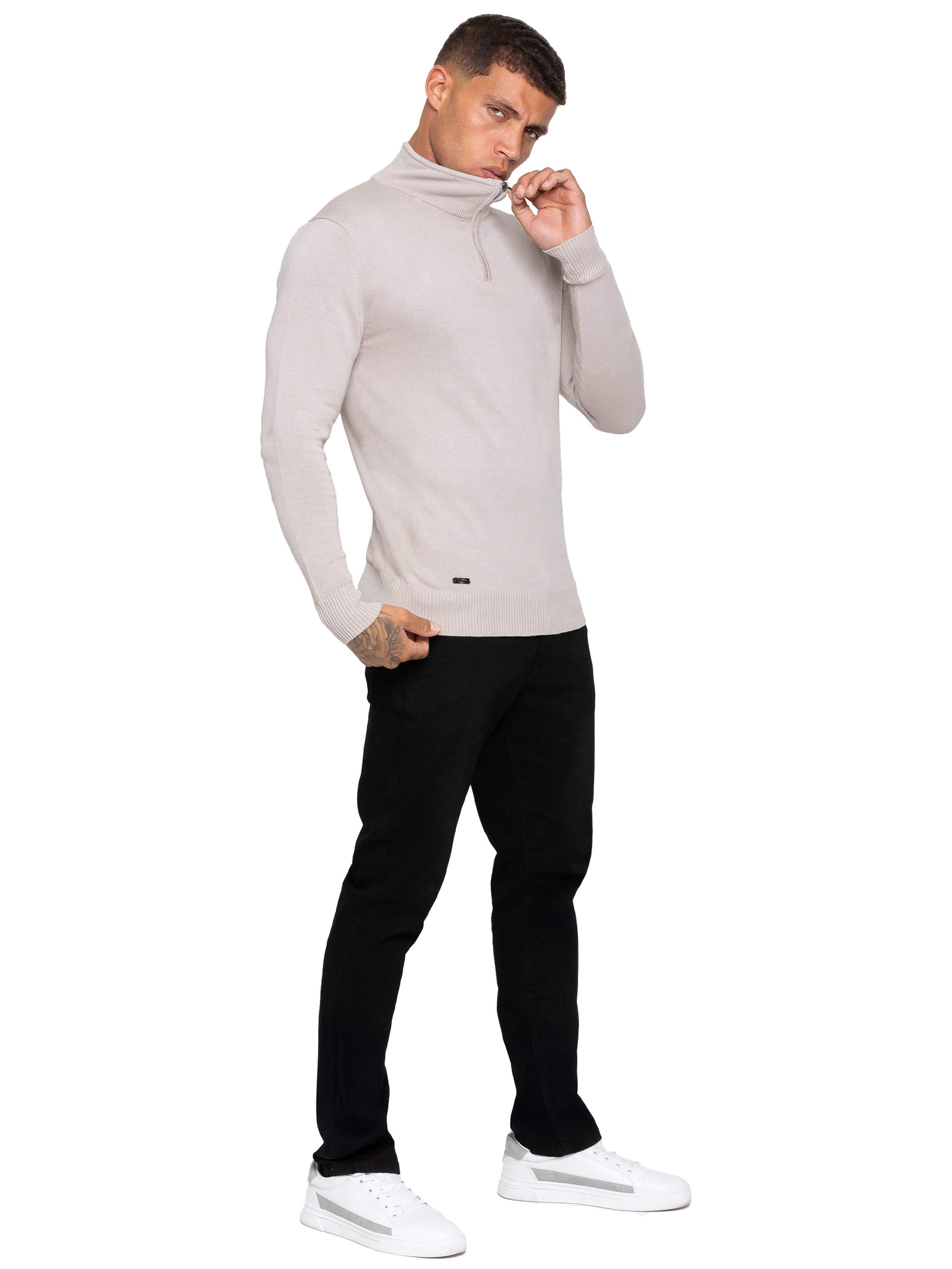 Enzo Milano | Mens Funnel Neck Knit Jumper