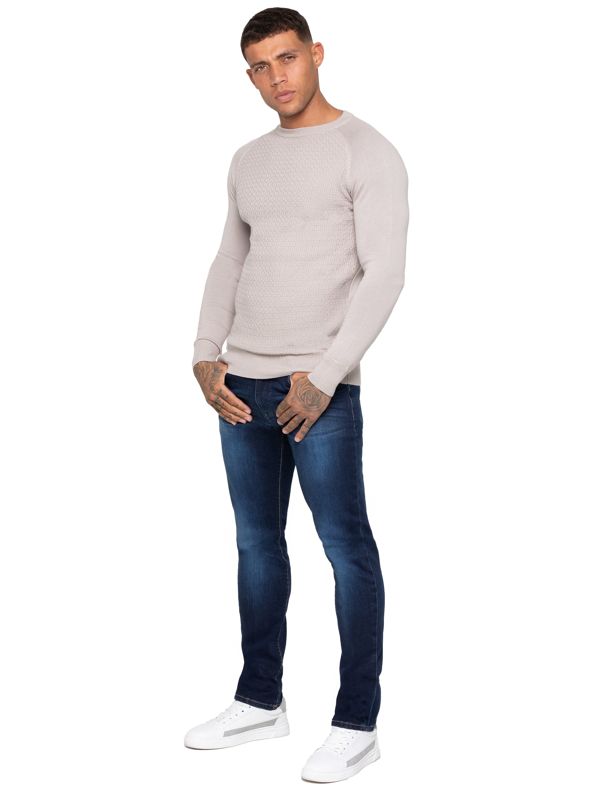 Enzo | Mens Crew Neck Knit Jumper