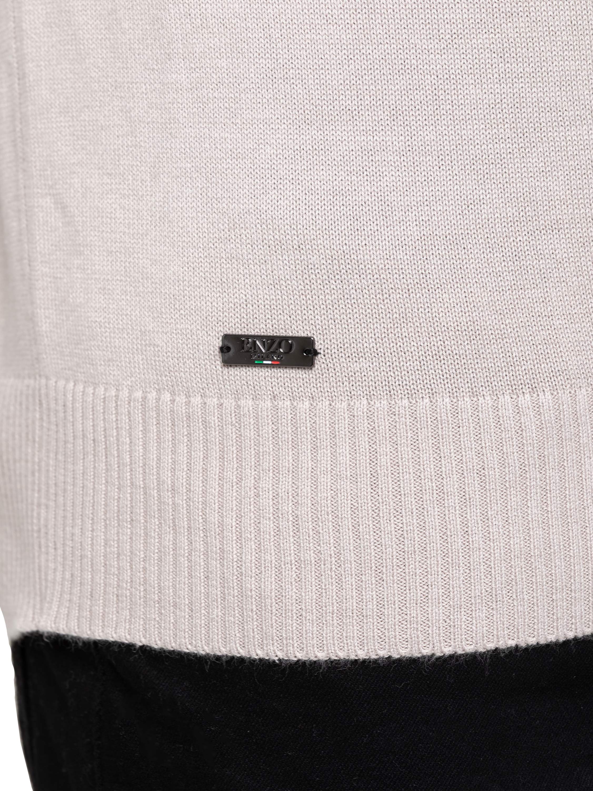 Enzo Milano | Mens Half Zip Polo Jumper