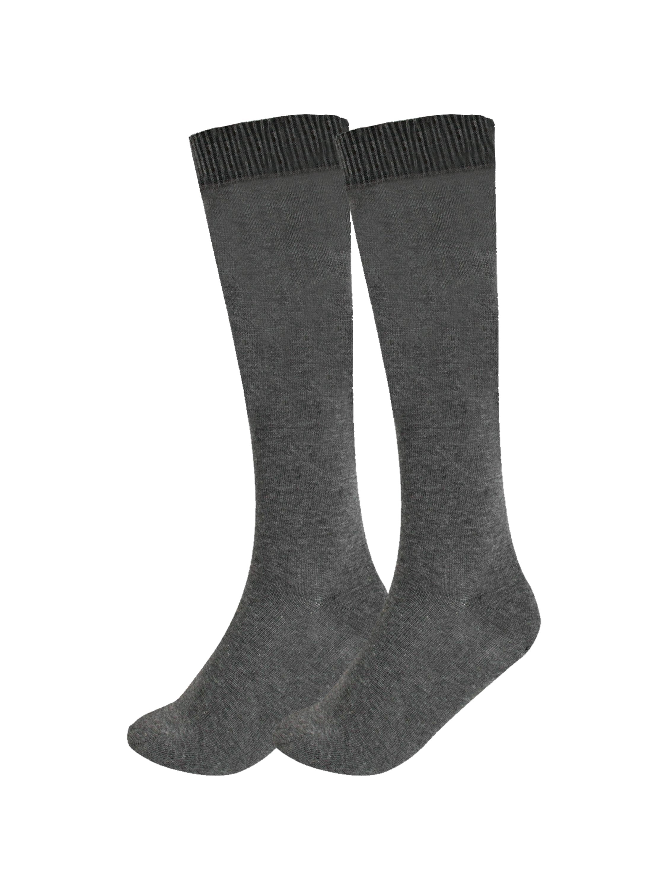 Ladies Girls Knee High Socks 6 Pack