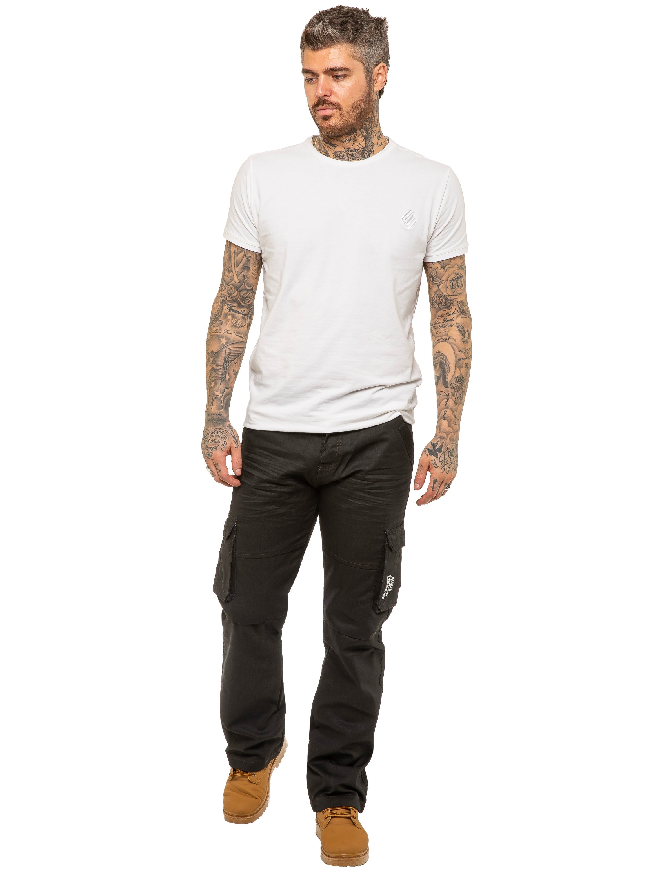 Enzo | Mens Combat Denim Jeans Designer Menswear