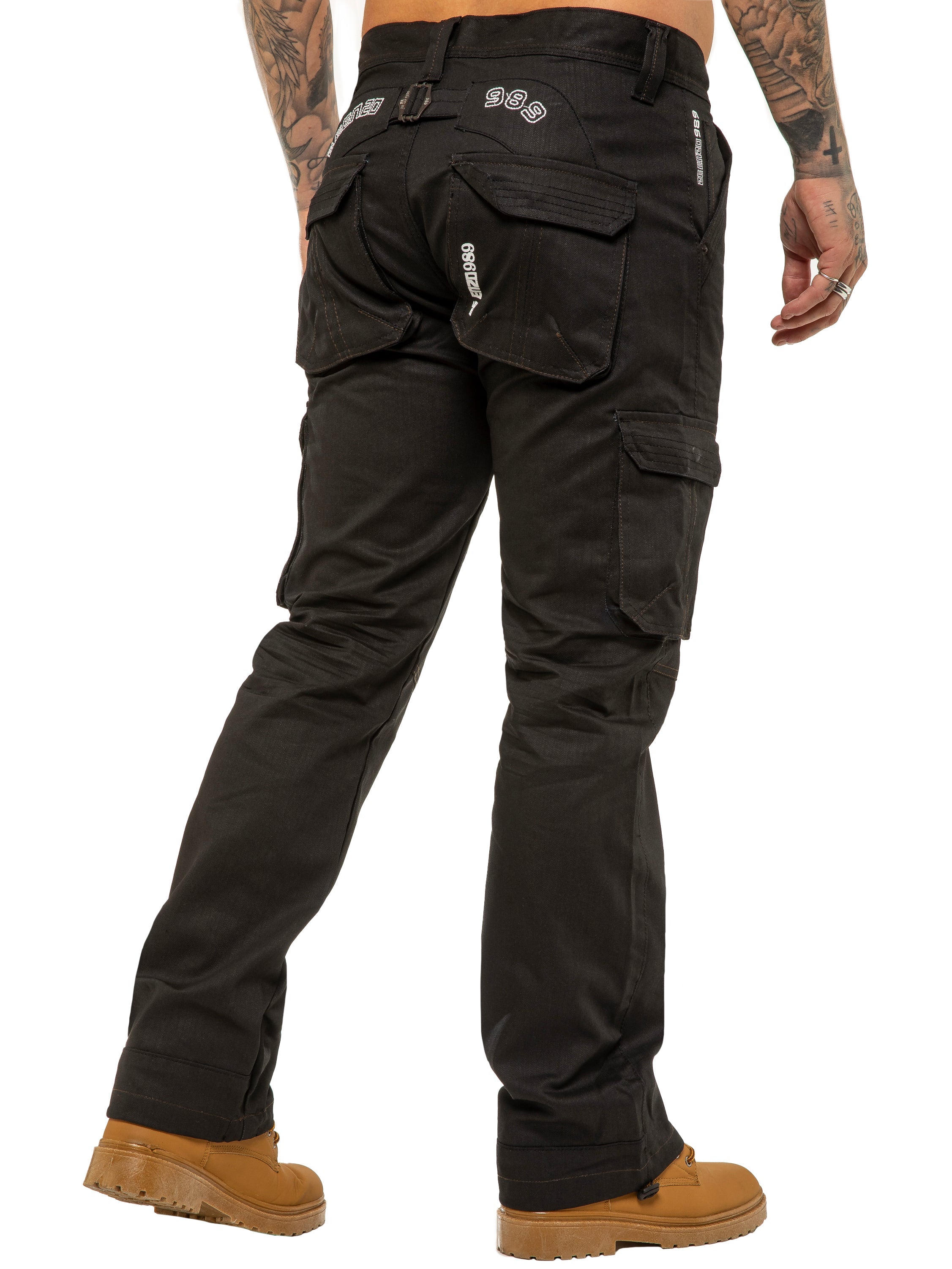Enzo | Mens Combat Denim Jeans Designer Menswear