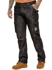 Enzo | Mens Combat Denim Jeans Designer Menswear