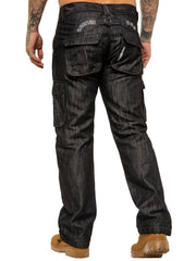 Enzo | Mens Combat Denim Jeans Designer Menswear