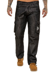 Enzo | Mens Combat Denim Jeans Designer Menswear