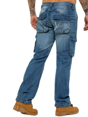 Enzo | Mens Combat Denim Jeans Designer Menswear
