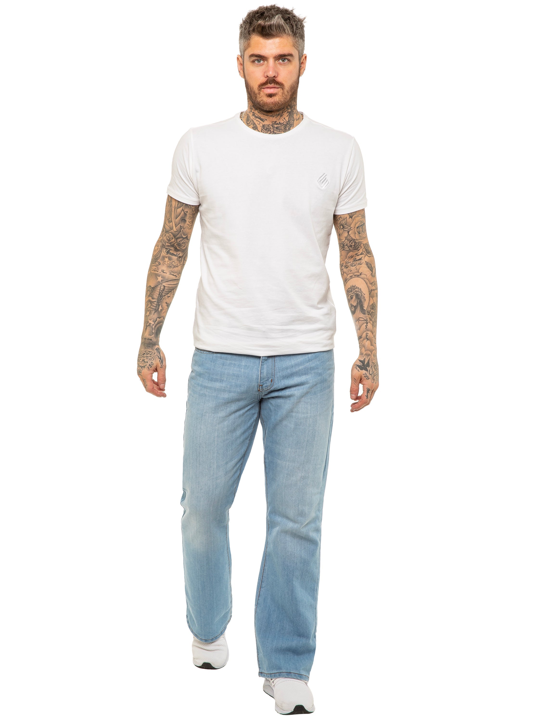 Kruze | Mens Bootcut Denim Jeans
