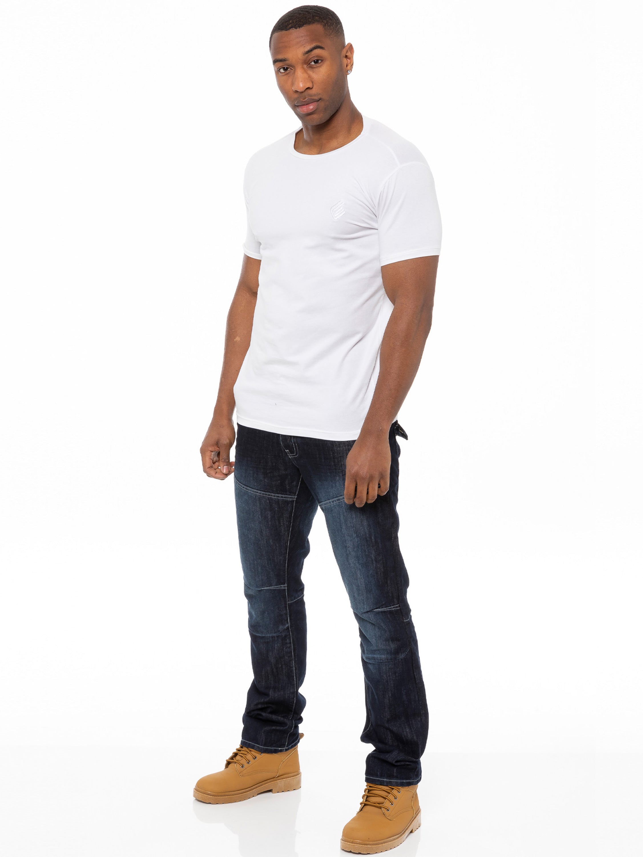 Enzo | Mens Straight Fit Denim Jeans Designer Menswear