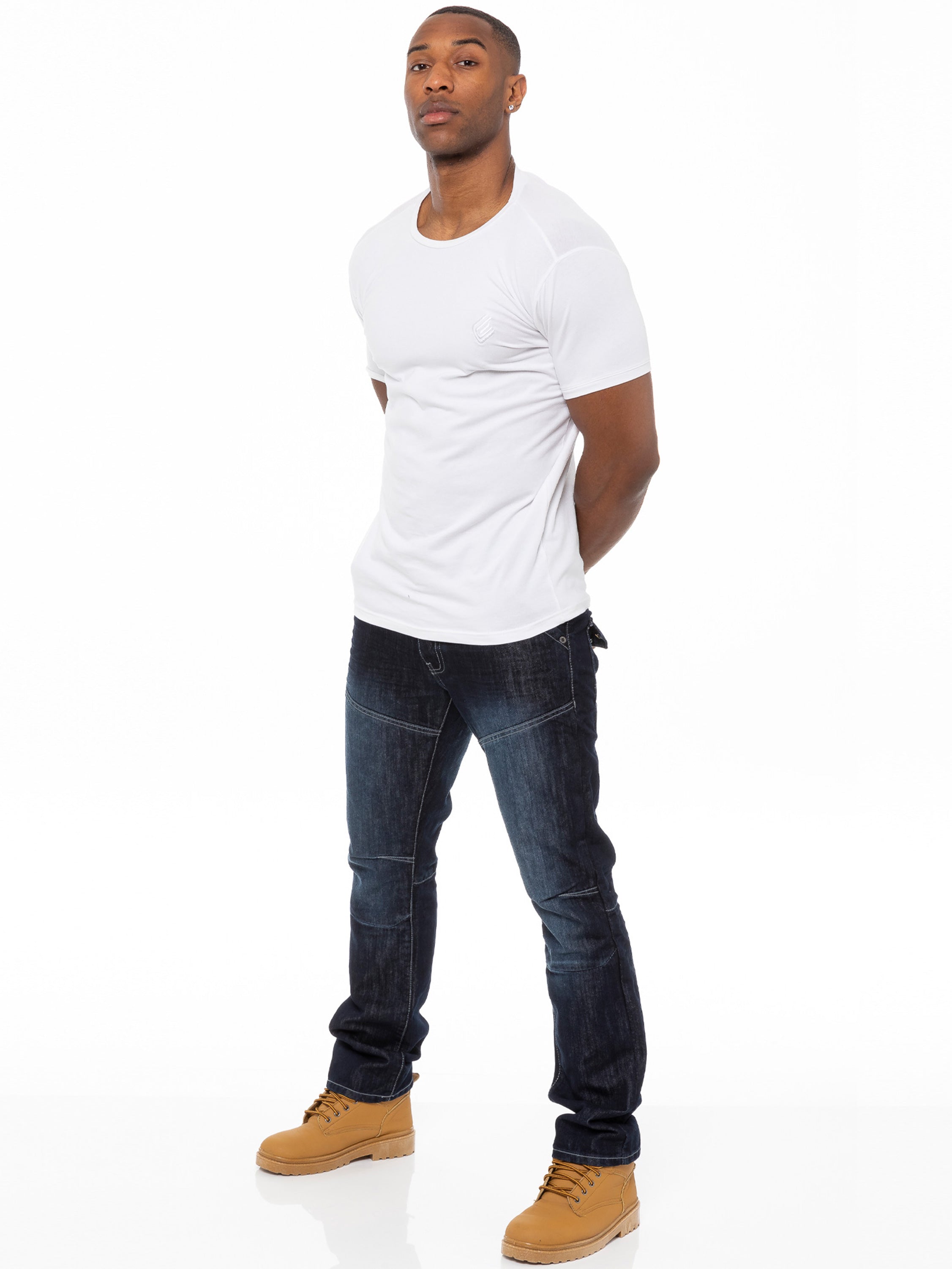 Enzo | Mens Straight Fit Denim Jeans Designer Menswear