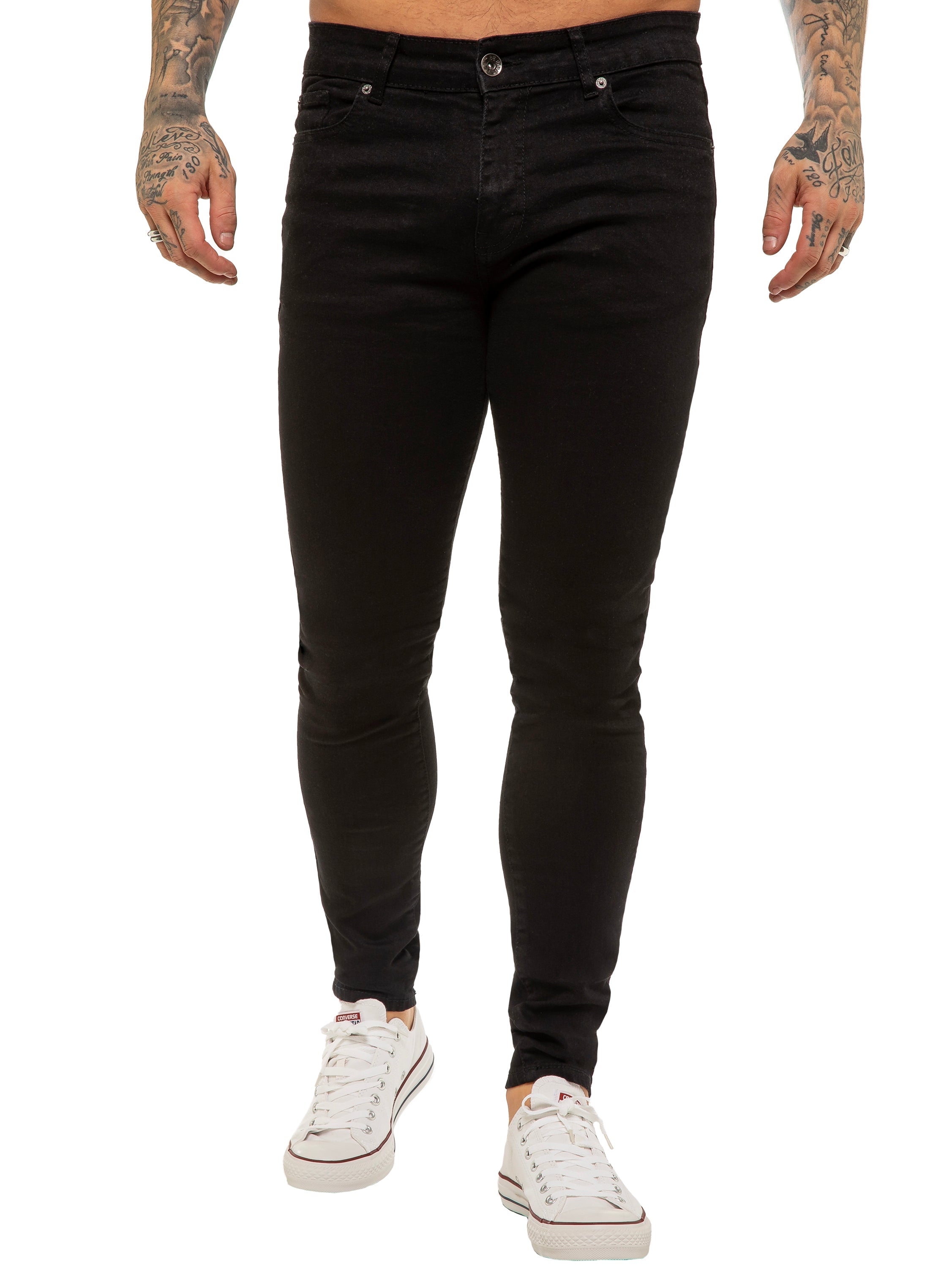 Enzo | Mens Designer Stretch Skinny Fit Jeans