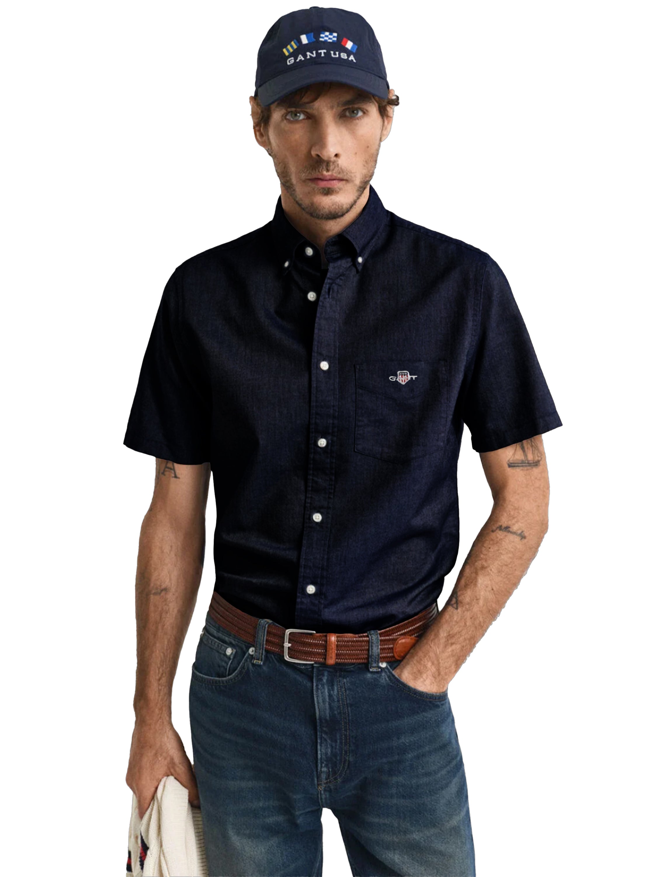 Gant | Mens Short Sleeve Regular Oxford Shirt