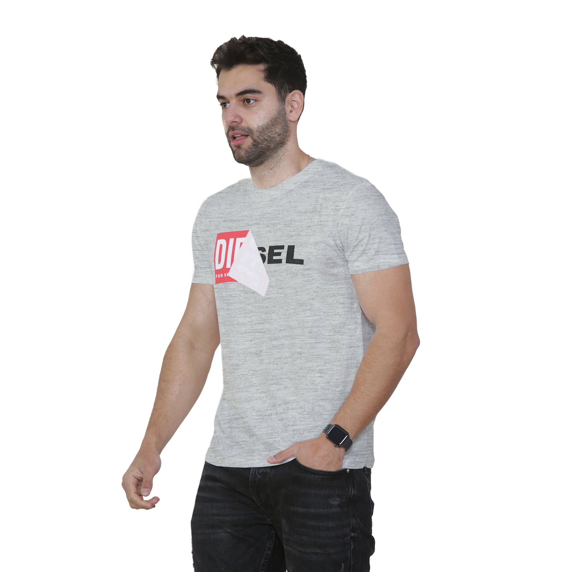 Diesel Mens Double Logo Short Sleeve T Shirt | T-Diego QA