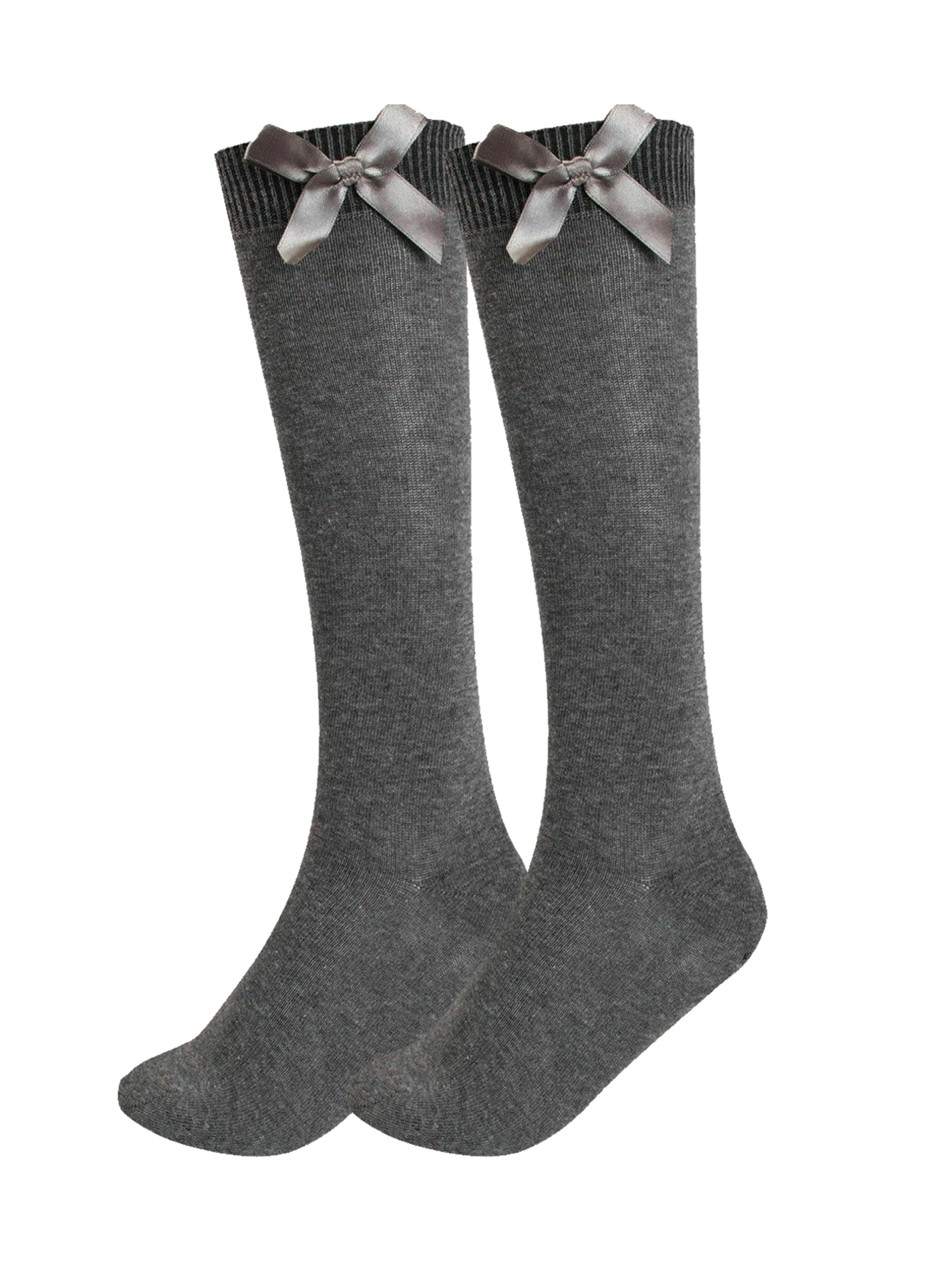 Ladies Girls Knee High Socks 6 Pack