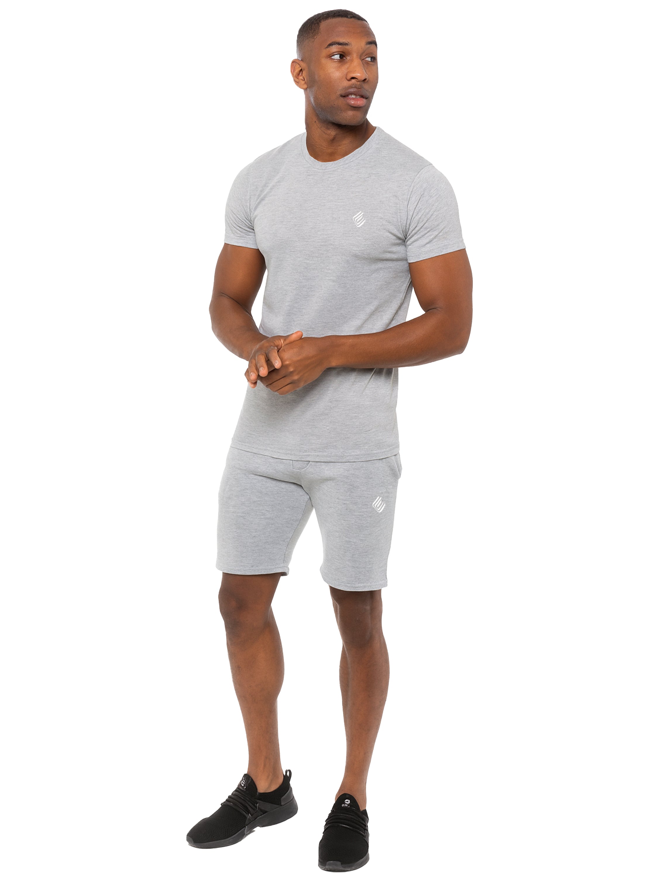 Enzo | Mens Slim Fit T-shirt and Shorts Set