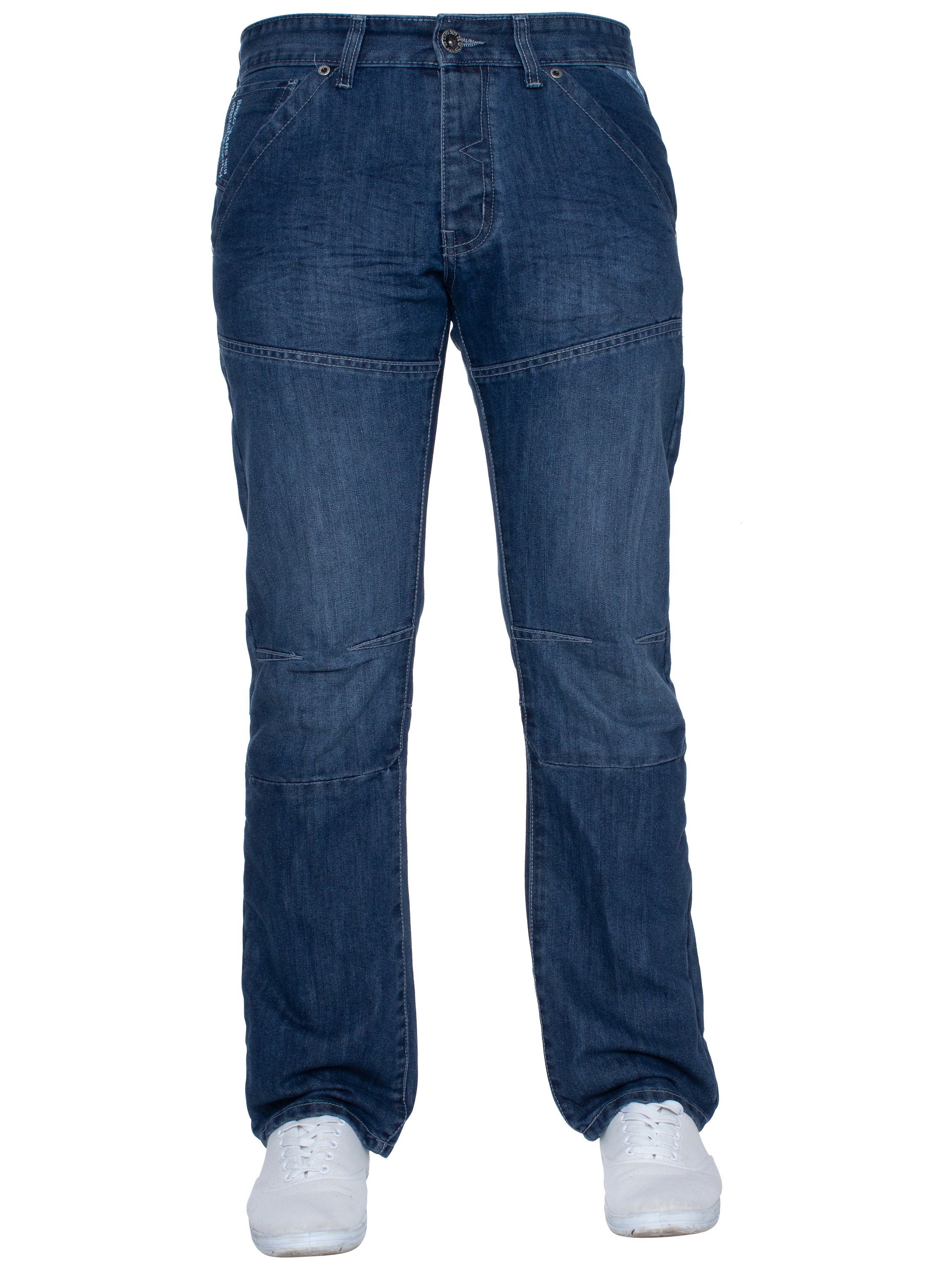 Enzo | Mens Straight Leg Denim Jeans