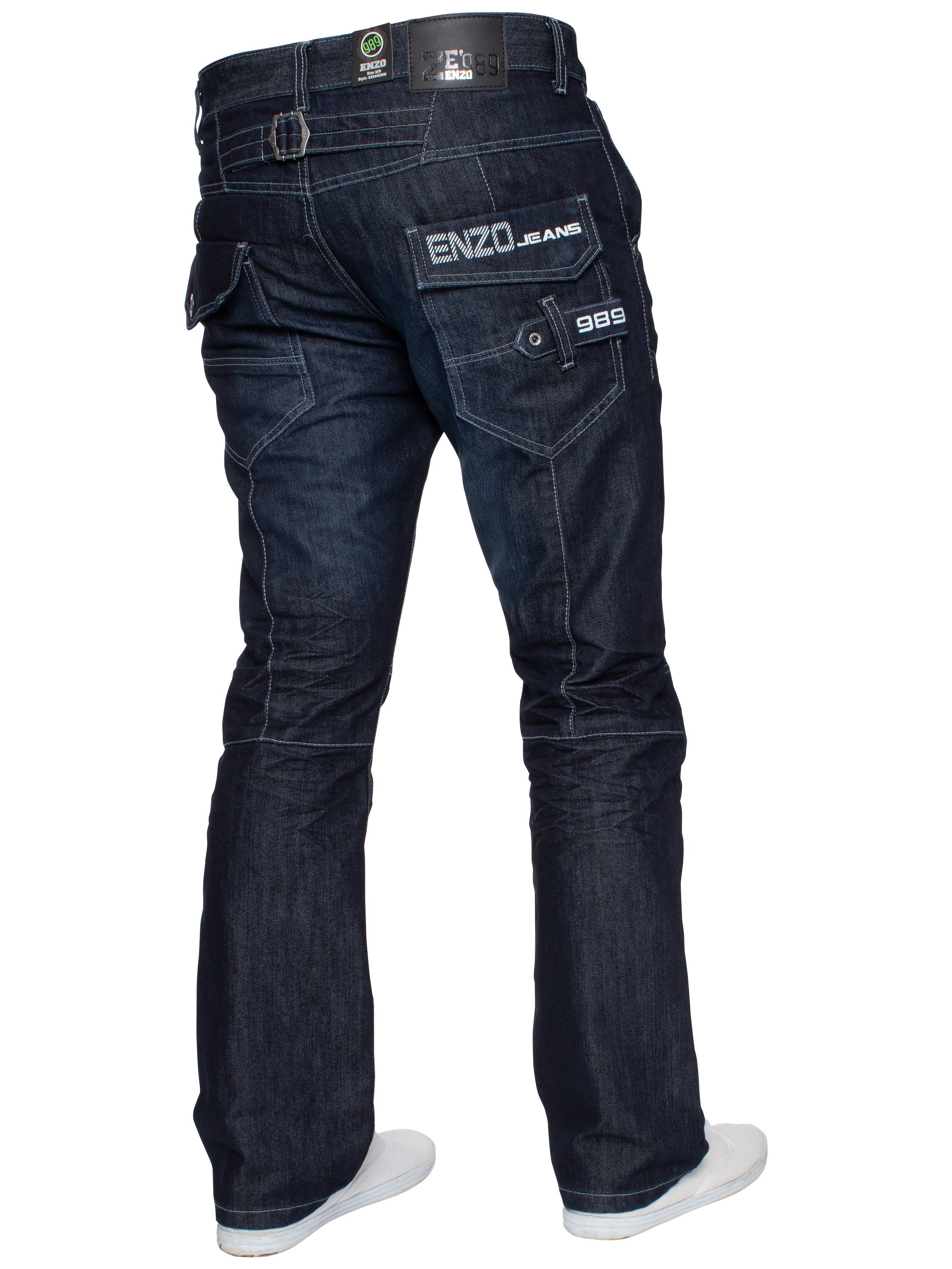 Enzo | Mens Straight Leg Denim Jeans