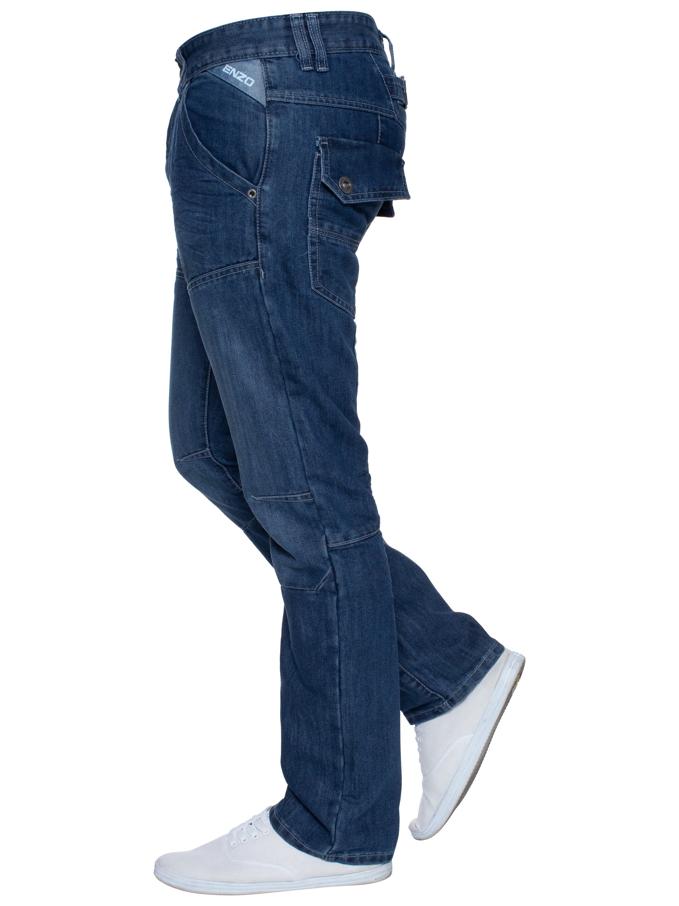 Enzo | Mens Straight Leg Denim Jeans
