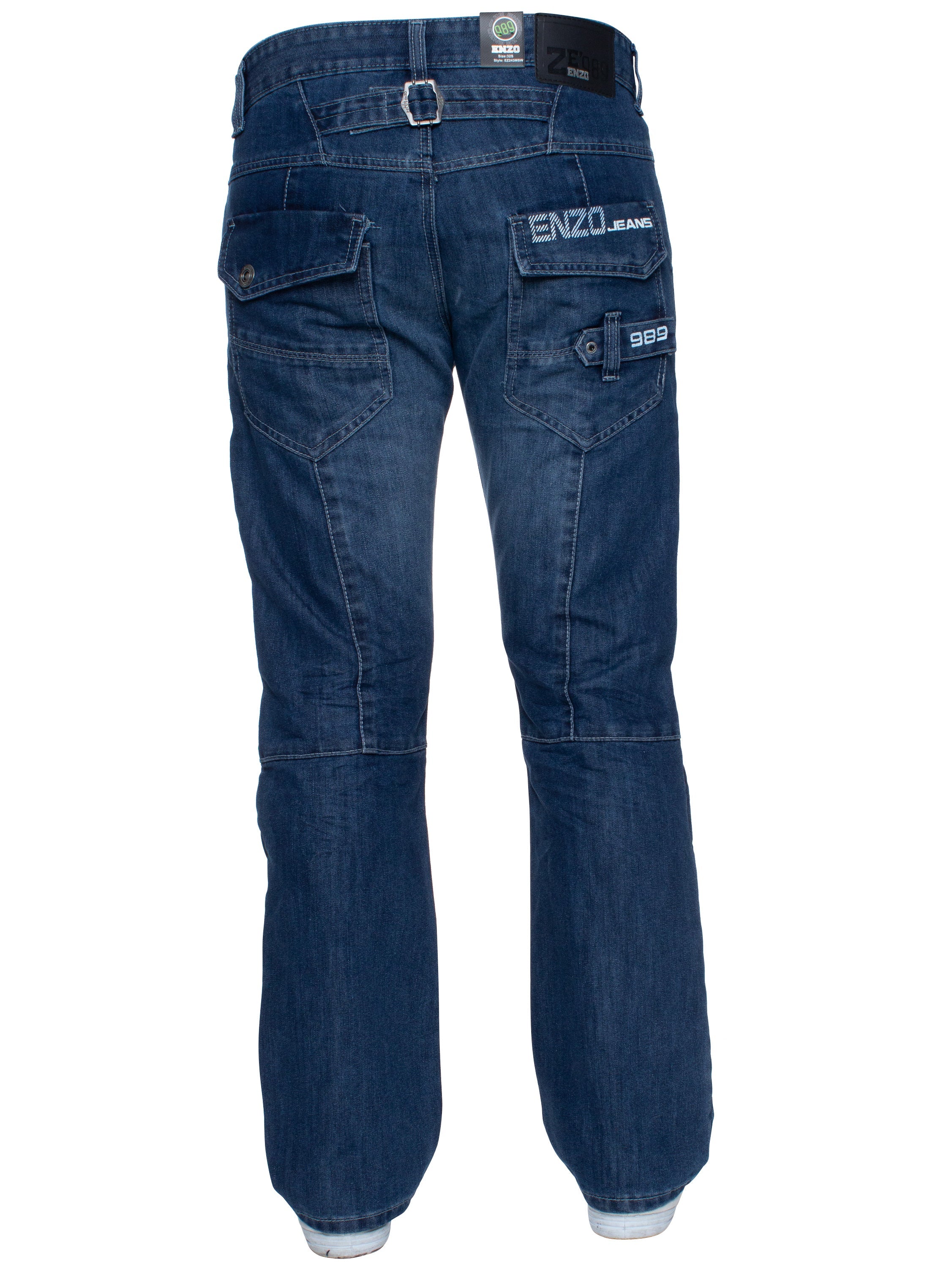 Enzo | Mens Straight Leg Denim Jeans