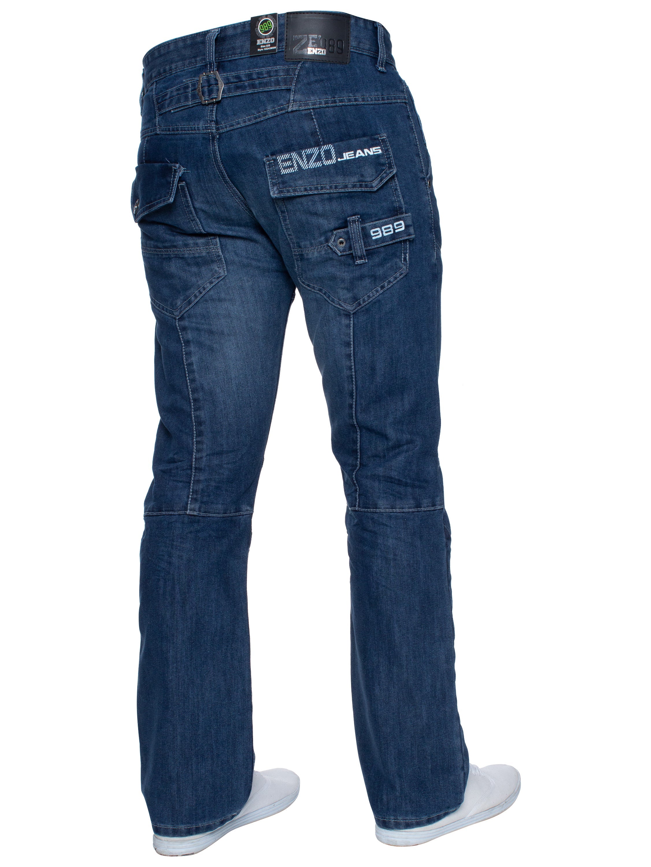 Enzo | Mens Straight Leg Denim Jeans
