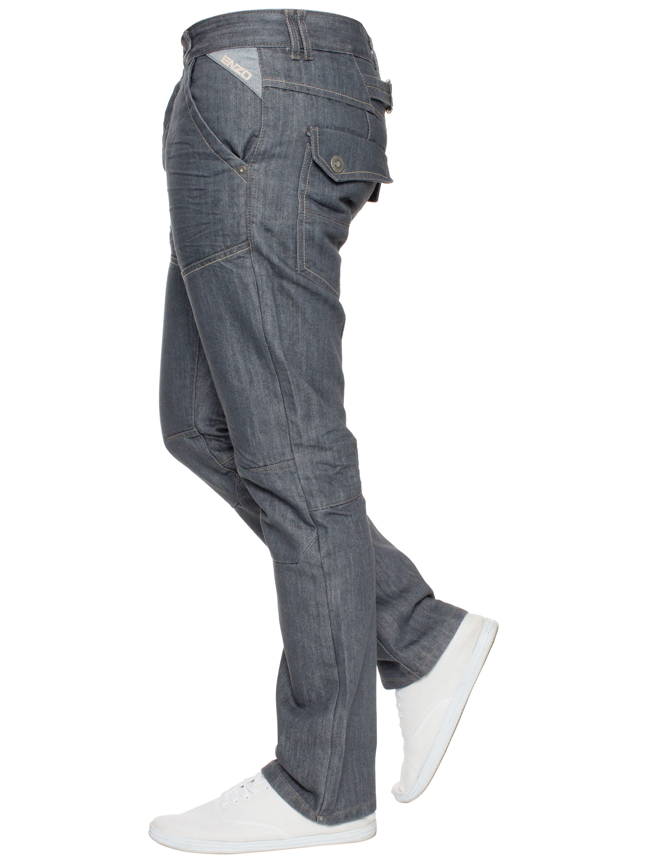 Enzo | Mens Straight Leg Denim Jeans