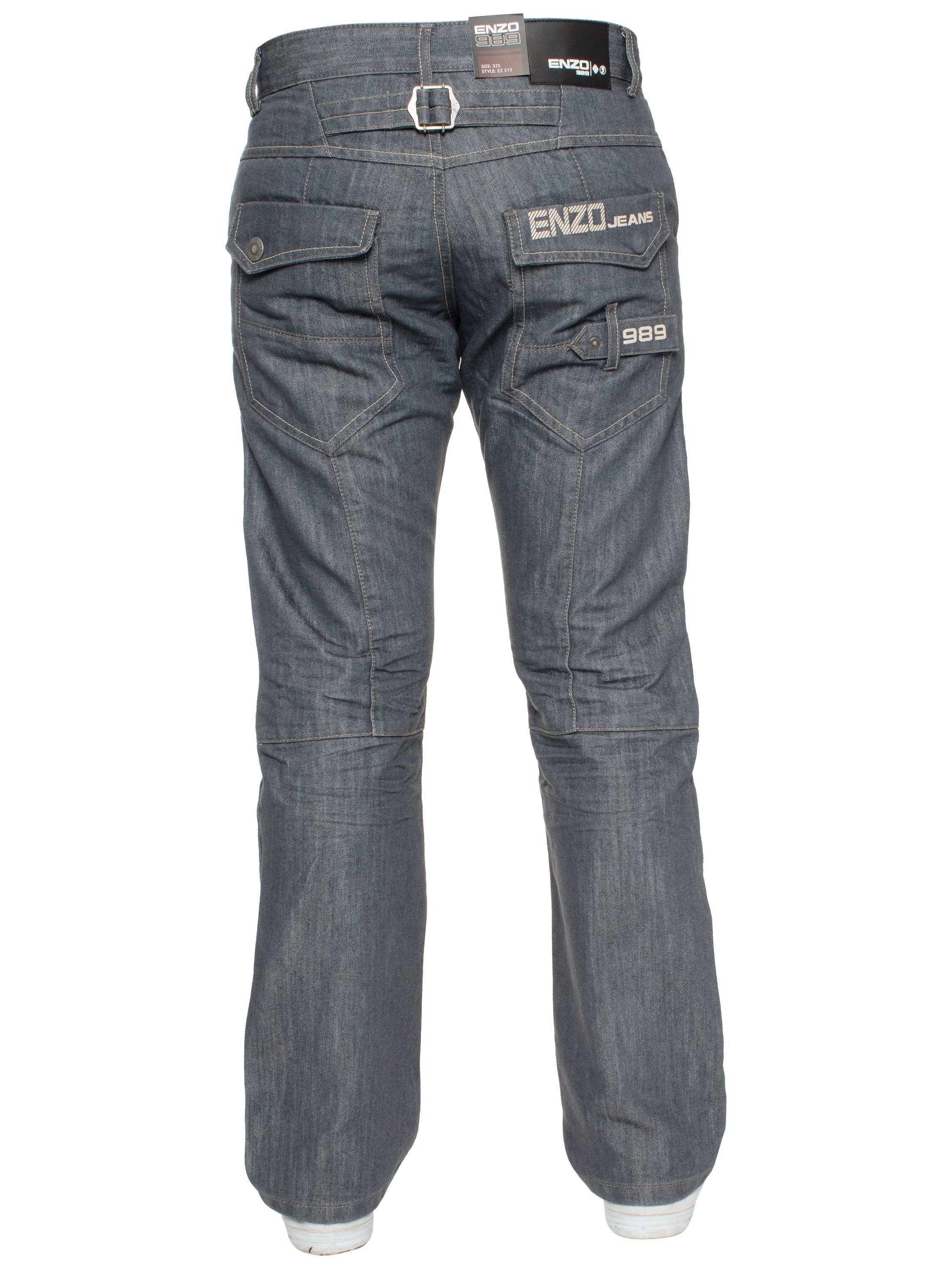 Enzo | Mens Straight Leg Denim Jeans