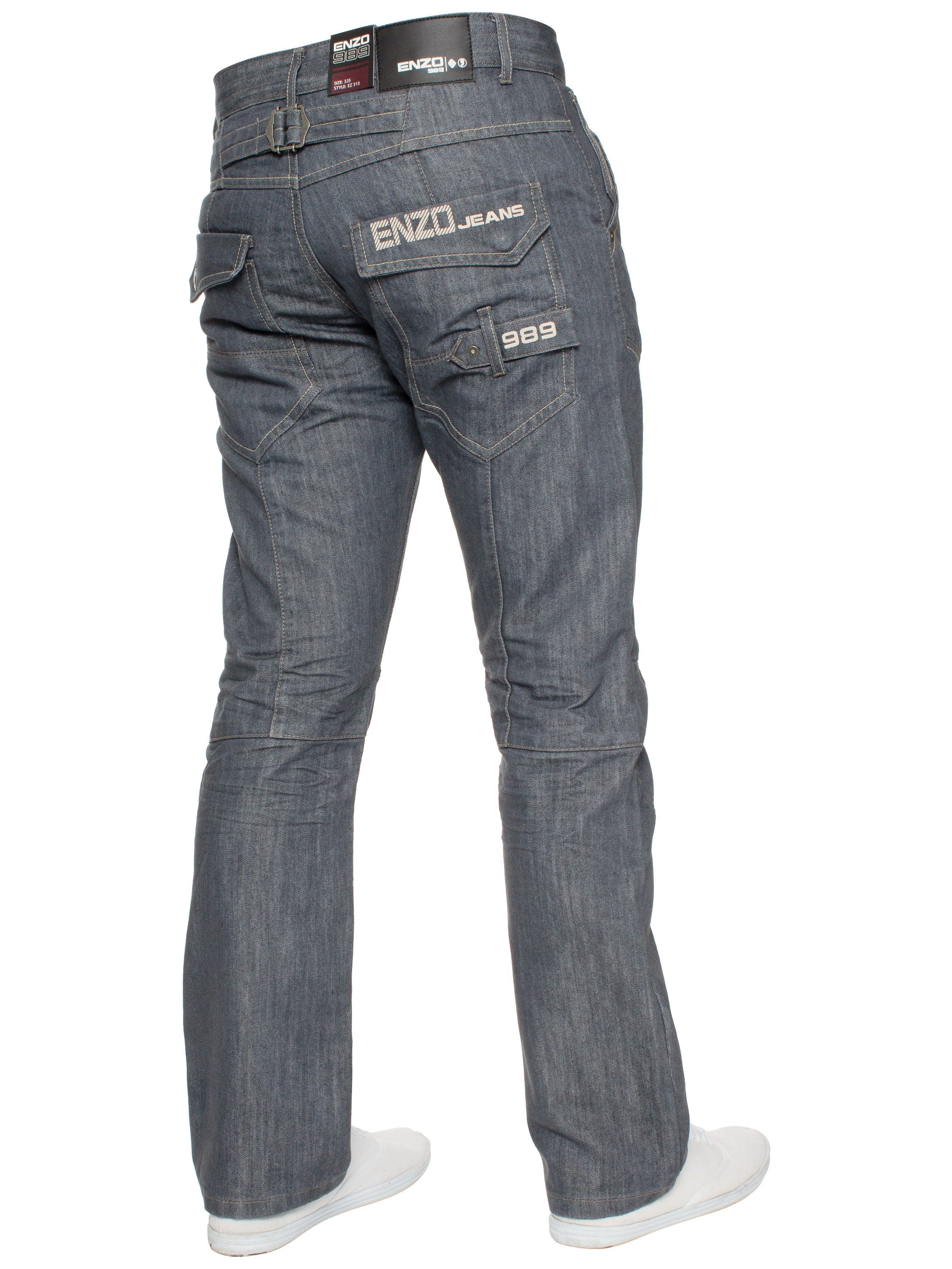 Enzo | Mens Straight Leg Denim Jeans