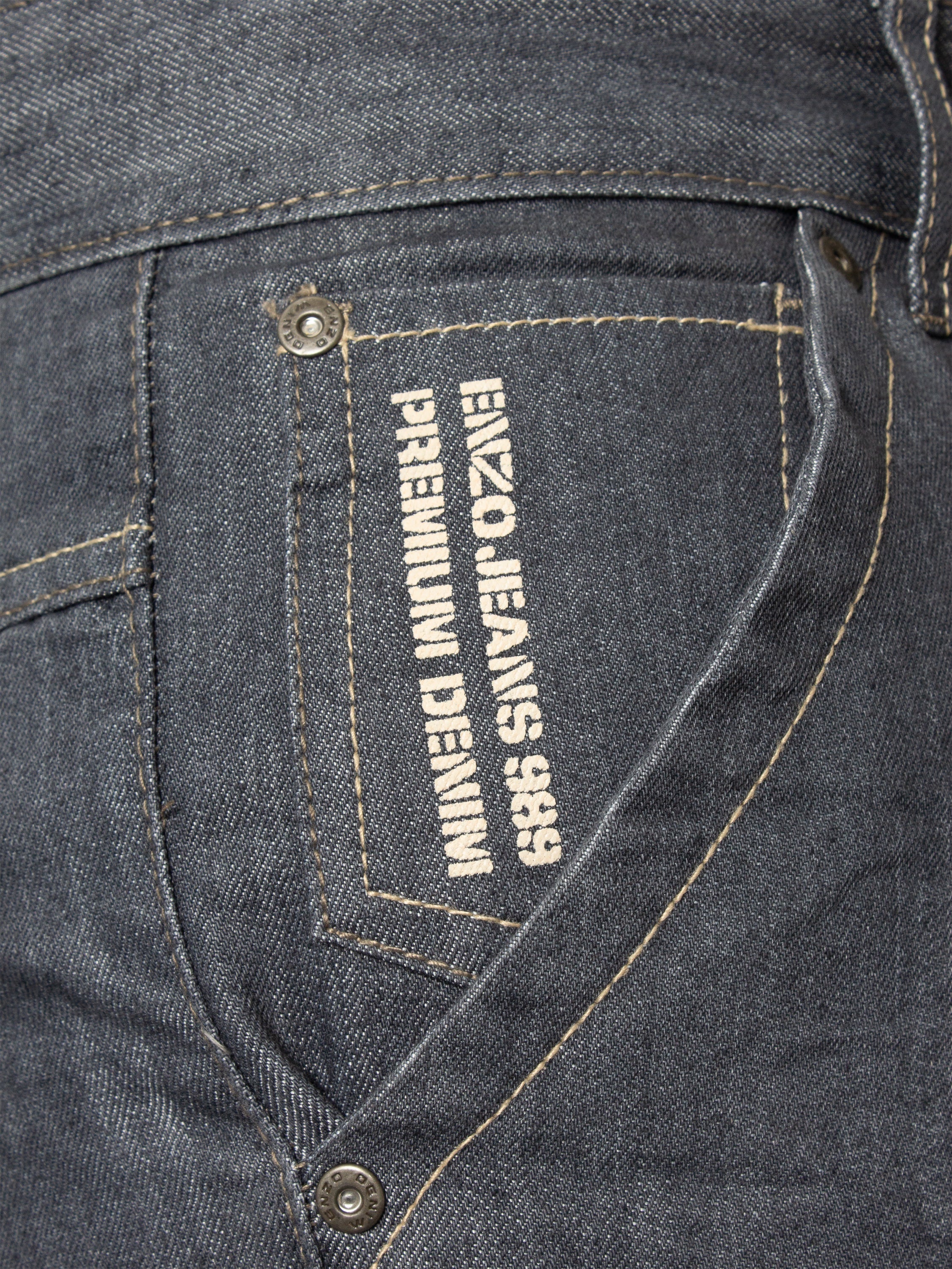 Enzo | Mens Straight Leg Denim Jeans