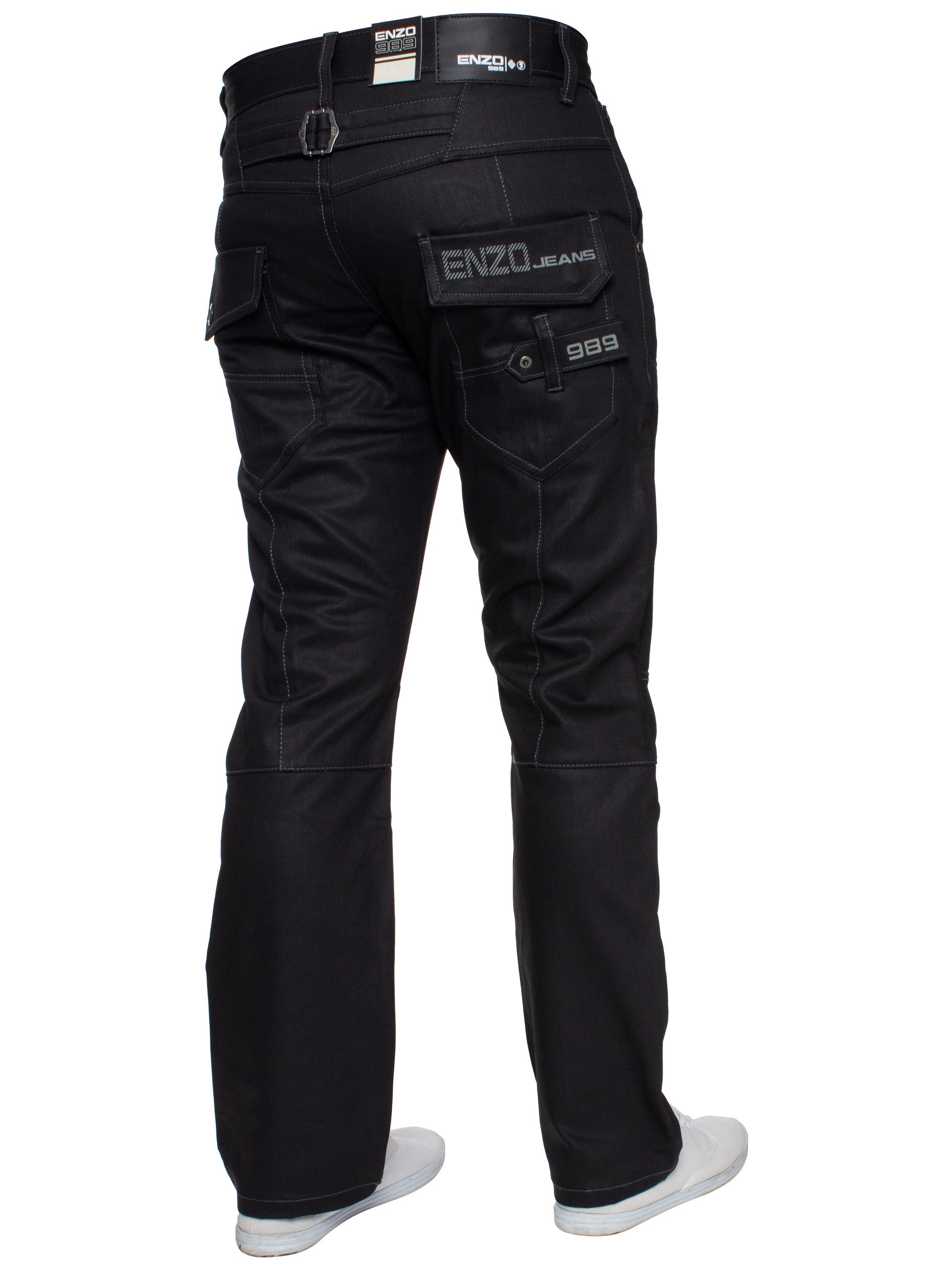 Enzo | Mens Straight Leg Denim Jeans