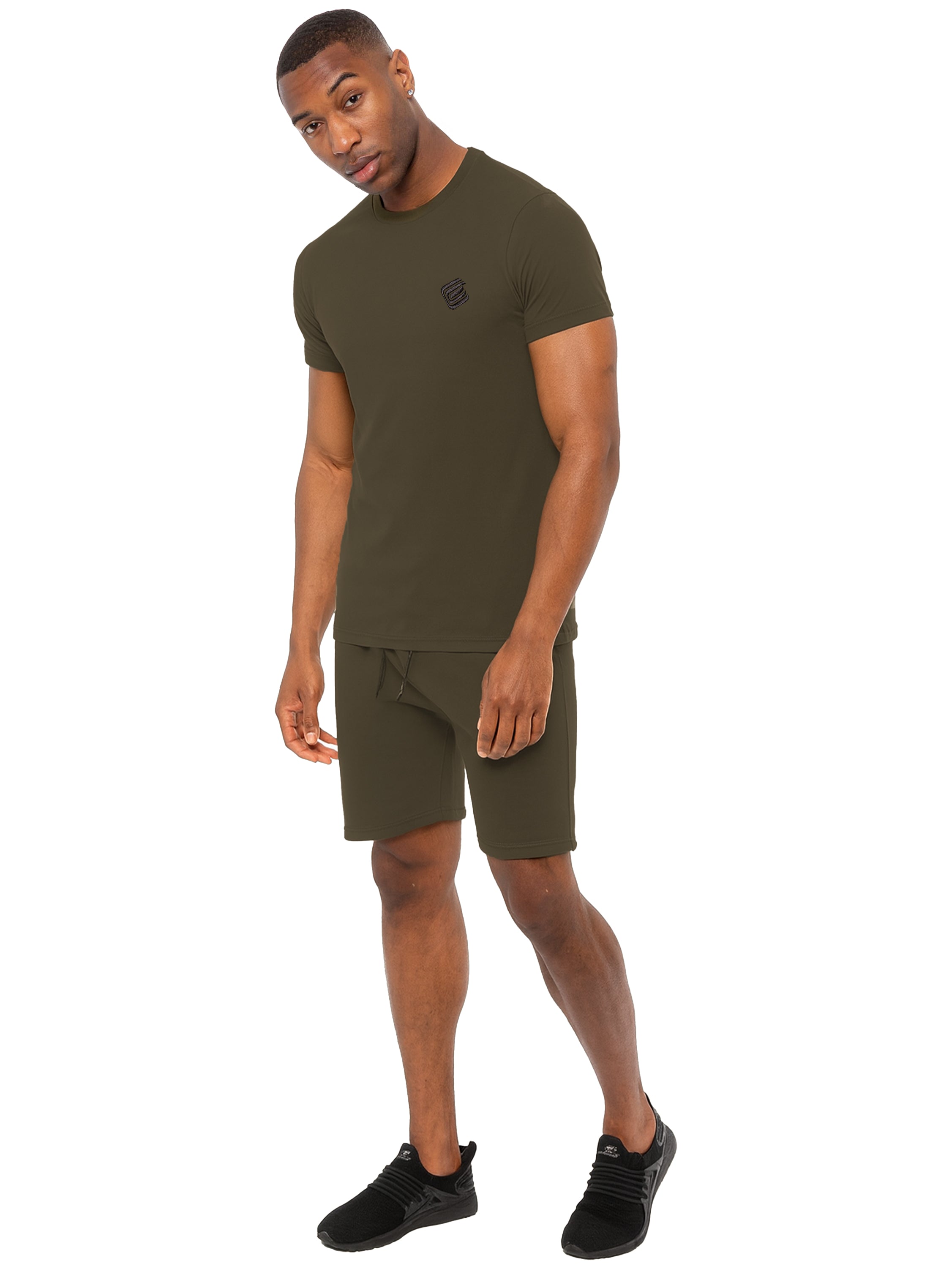 Enzo | Mens Slim Fit T-shirt and Shorts Set
