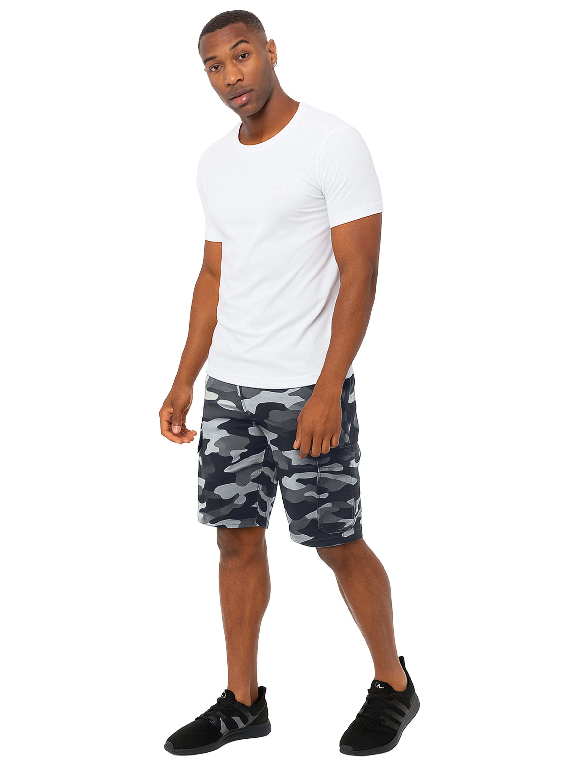 Kruze | Mens Cargo Camo Shorts
