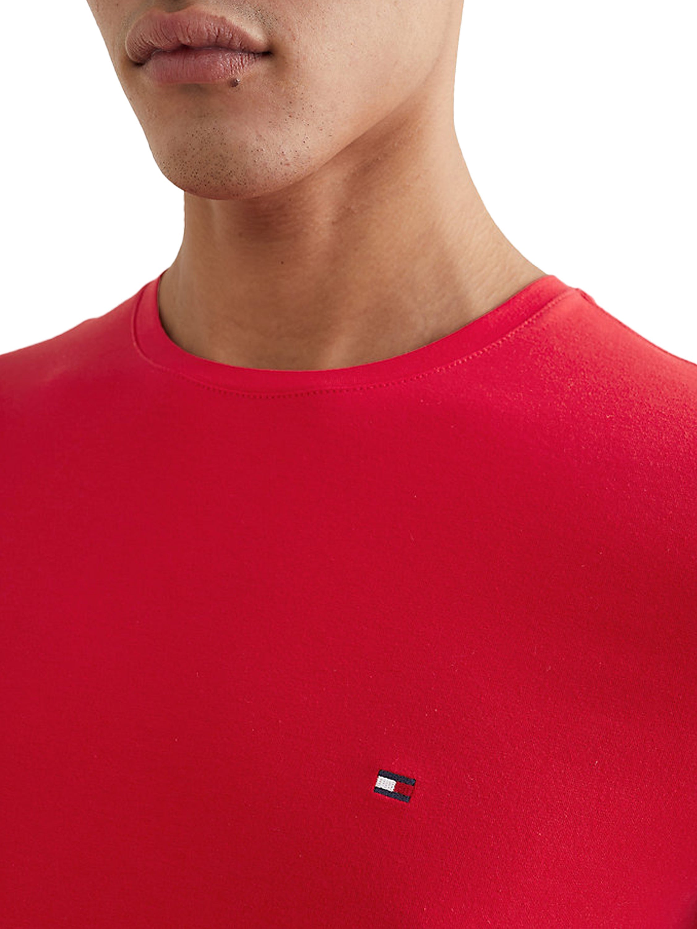 Tommy Hilfiger Mens T Shirt Core Slim Fit Crew Neck T-Shirt