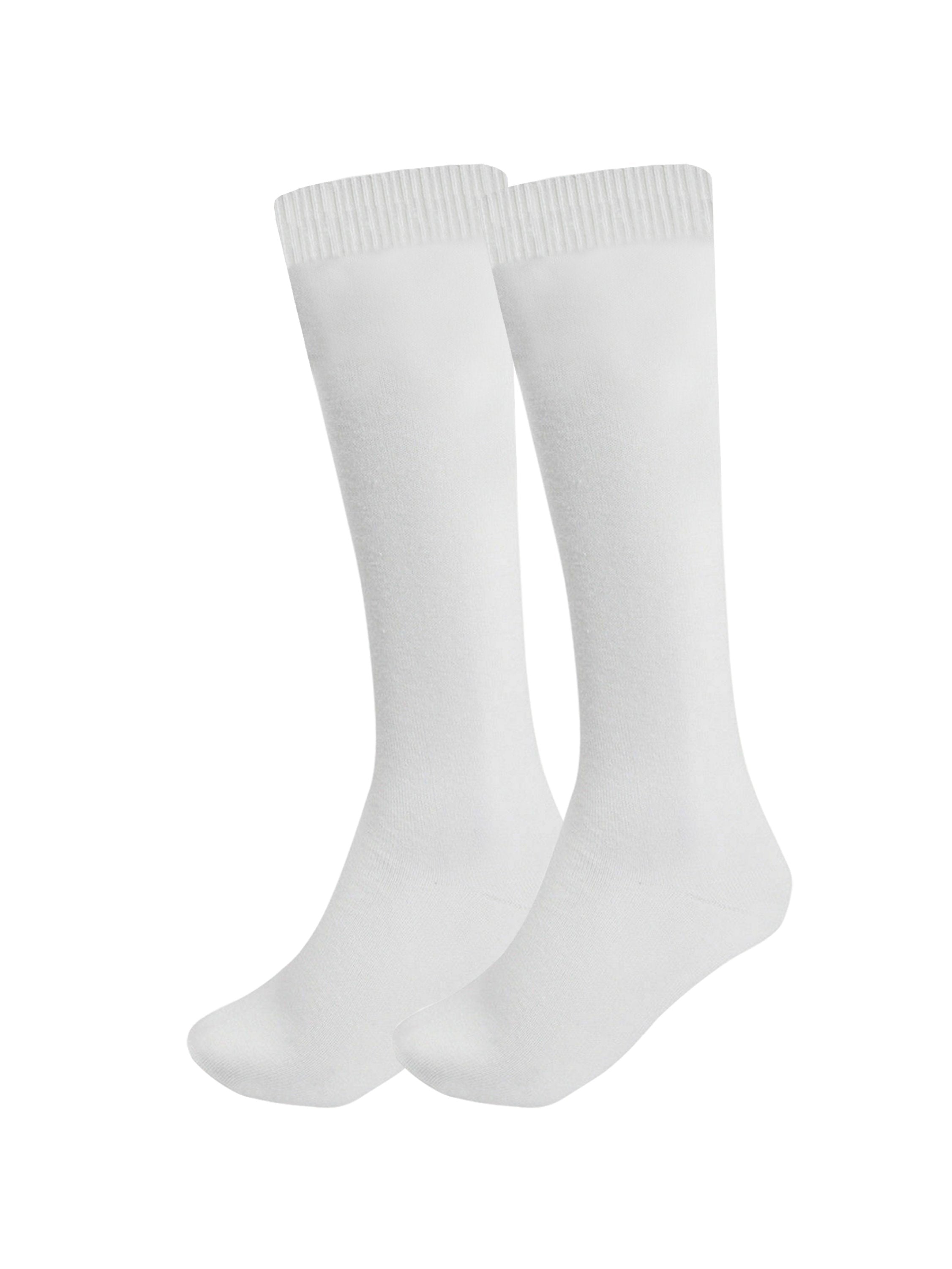 Ladies Girls Knee High Socks 6 Pack