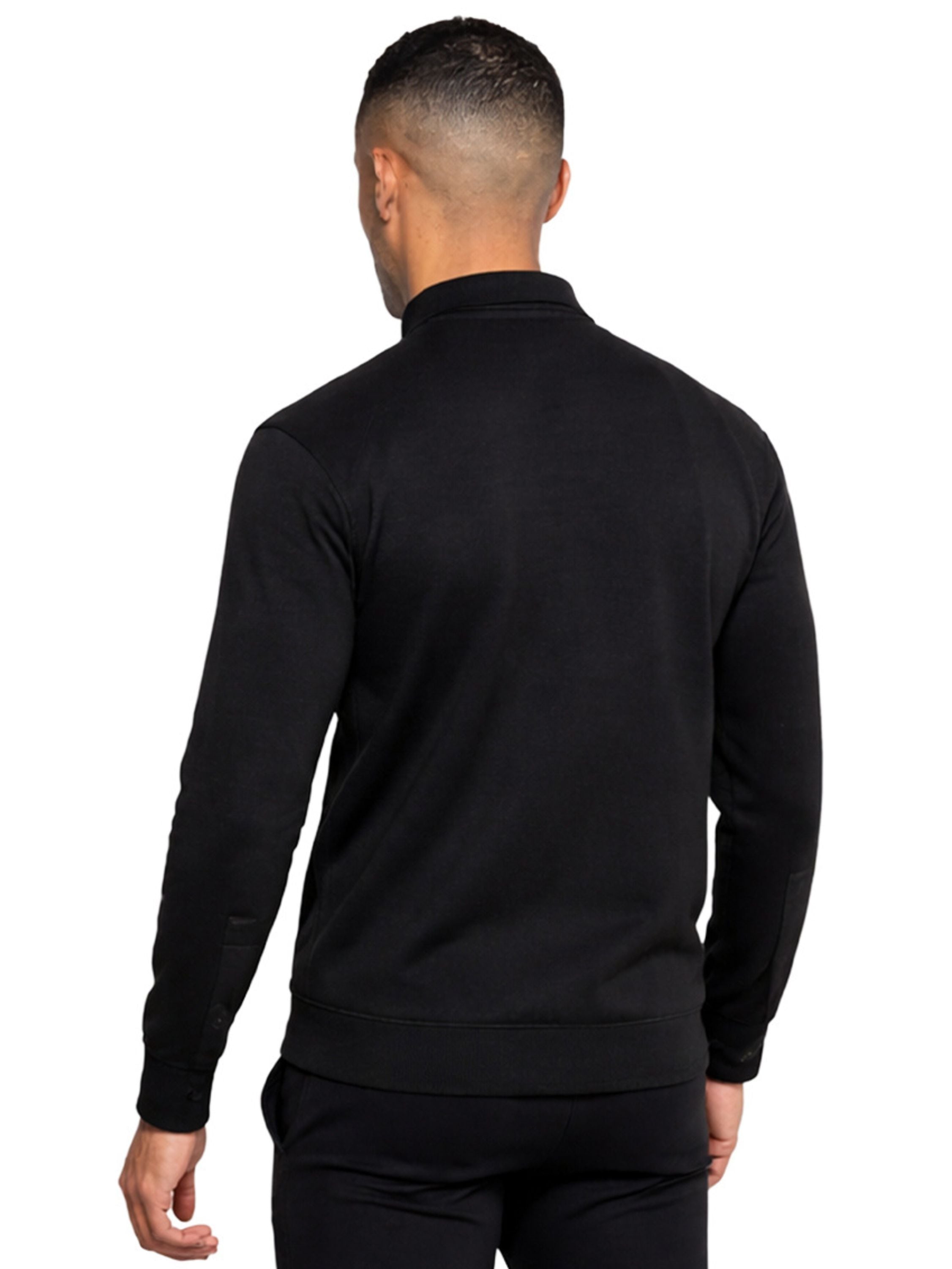 Enzo | Mens Funnel Neck Zip Sweatshirt