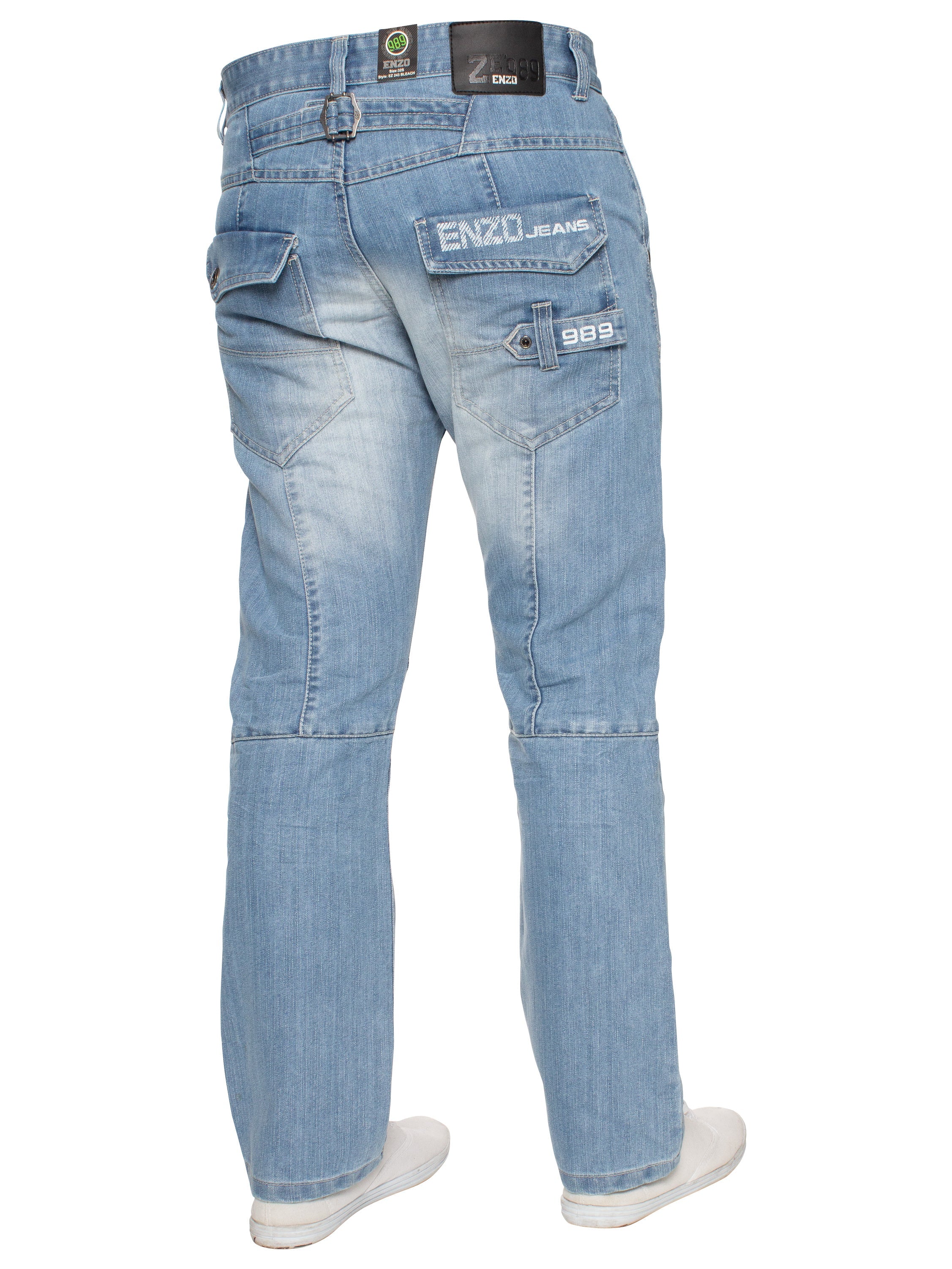 Enzo | Mens Straight Leg Denim Jeans