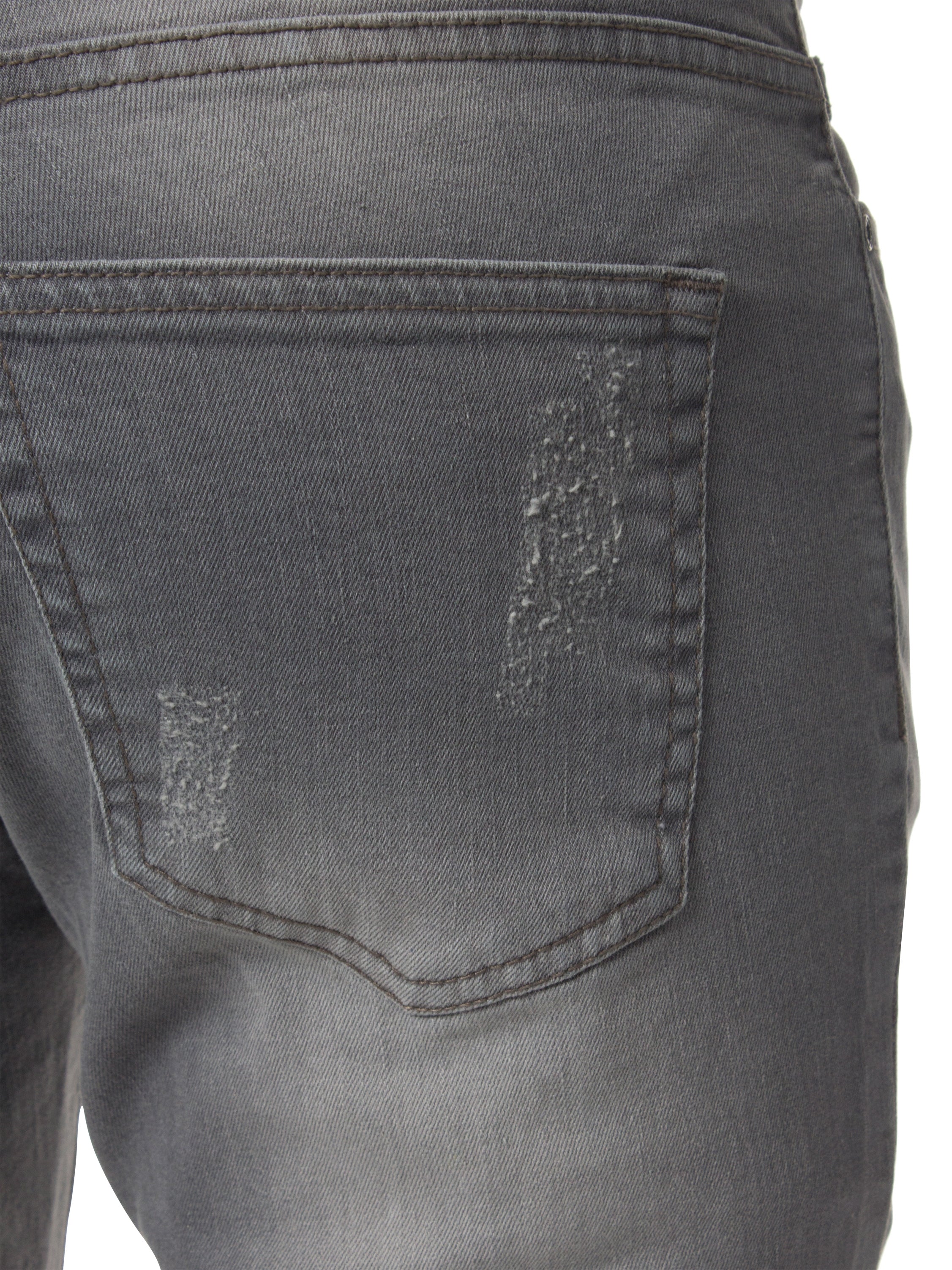 Mens Denim Skinny Fit Distressed Shorts | Enzo Designer Menswear