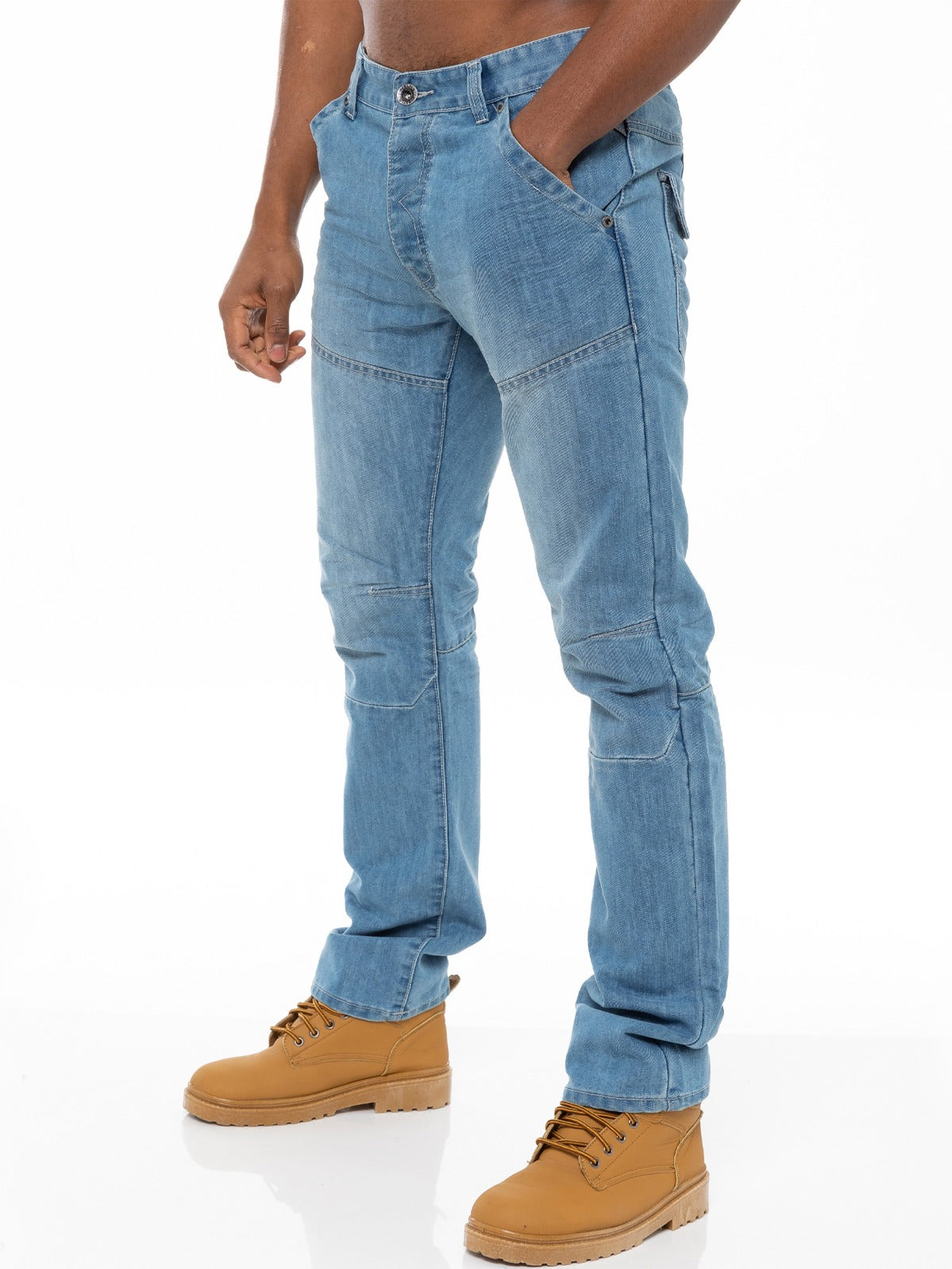 Enzo | Mens Straight Fit Denim Jeans Designer Menswear