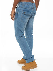 Enzo | Mens Straight Fit Denim Jeans Designer Menswear