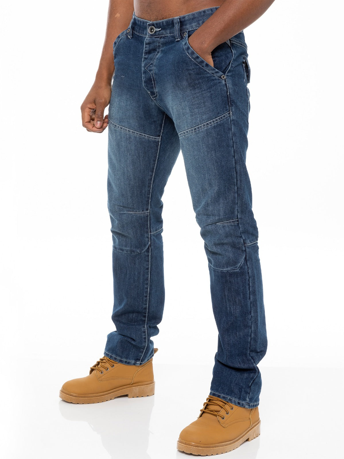 Enzo | Mens Straight Fit Denim Jeans Designer Menswear