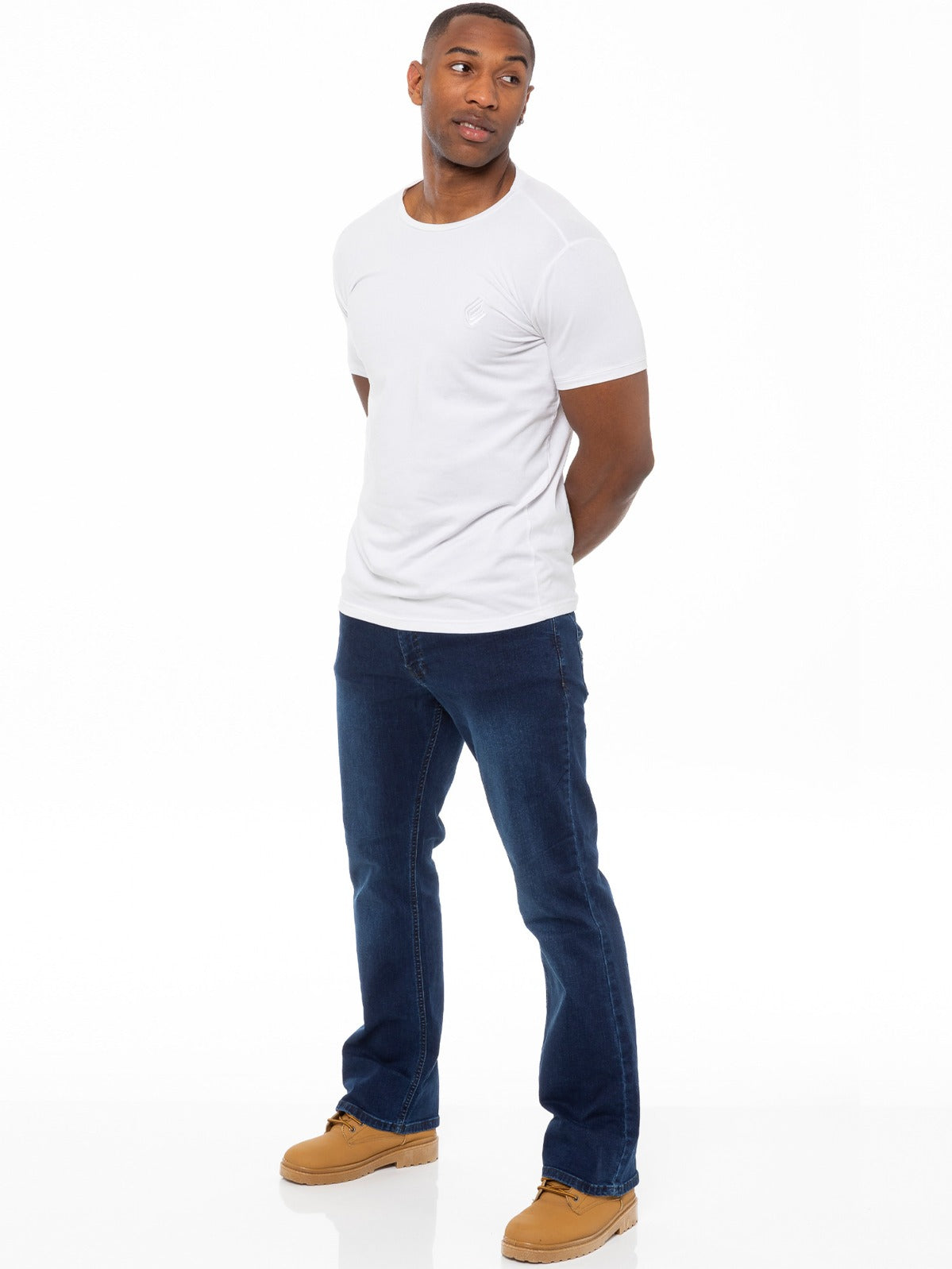 Designer Mens Bootcut Denim Jeans  | Enzo Designer Menswear