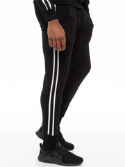 Mens Striped Tracksuit Joggers | Enzo Designer Menswear