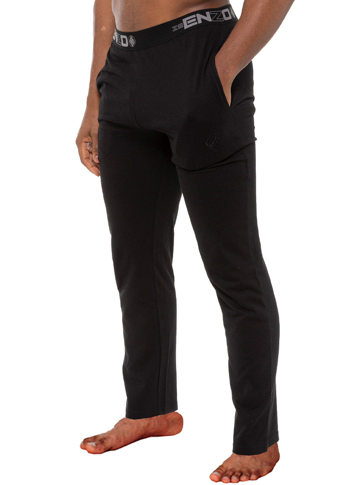 Mens Jacquard Waistline Lounge Pant Joggers | Enzo Designer Menswear
